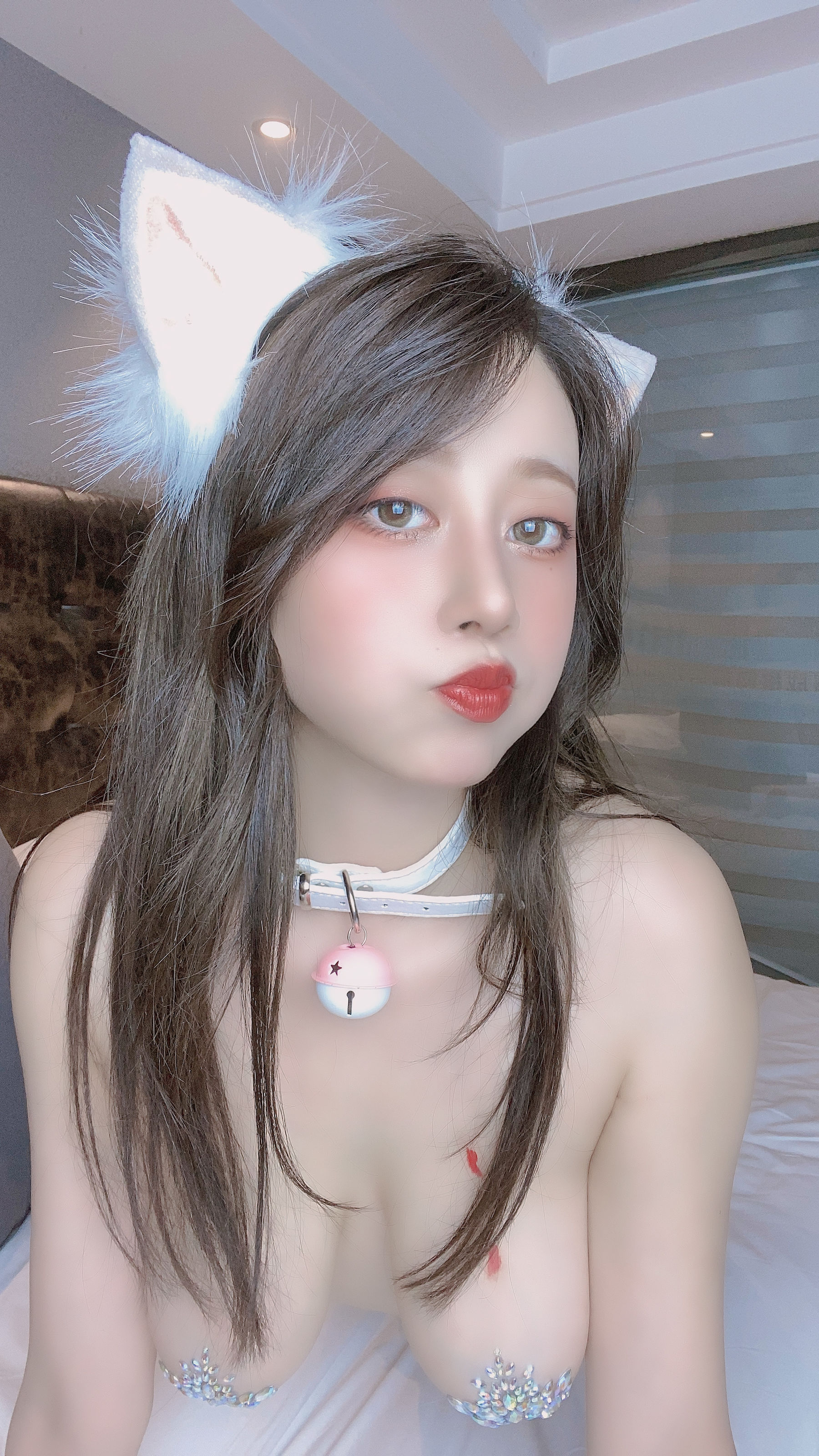 萌妹奈汐酱nice - 蕾丝白狐-图11