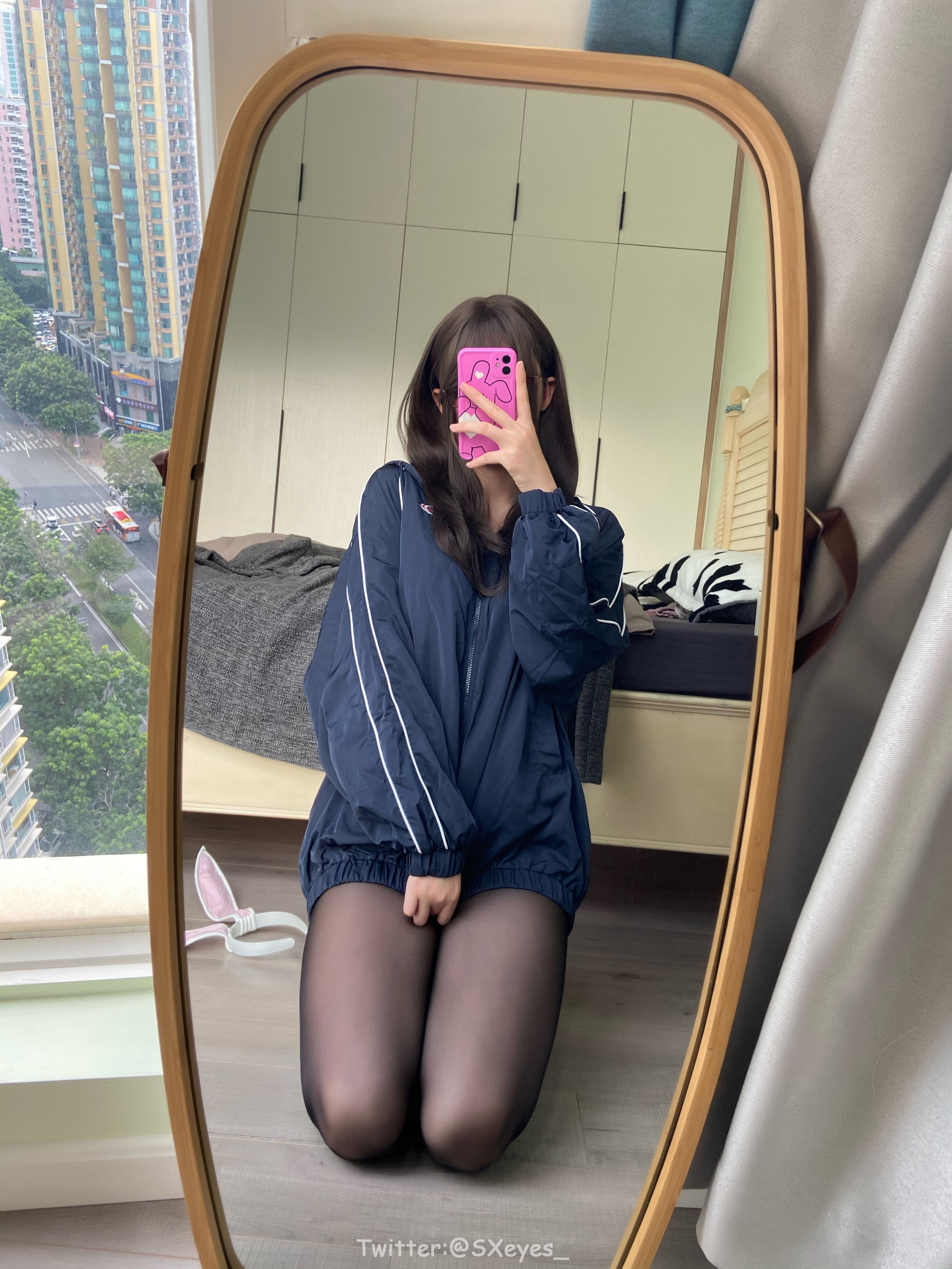 萌妹子眼酱大魔王w - 黑丝兔女郎-图14