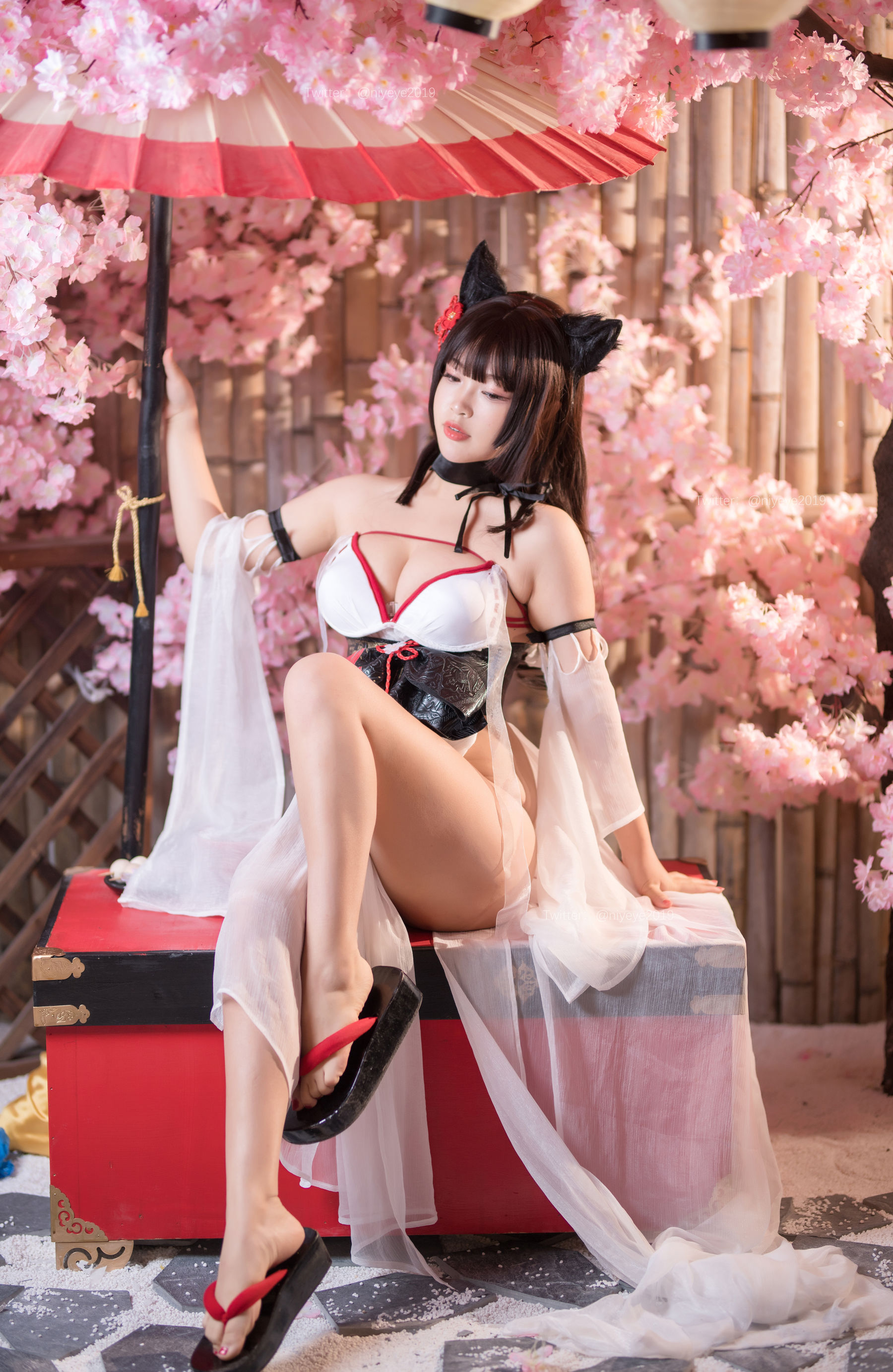萌系小姐姐-白烨- - 湿身泳装-图0