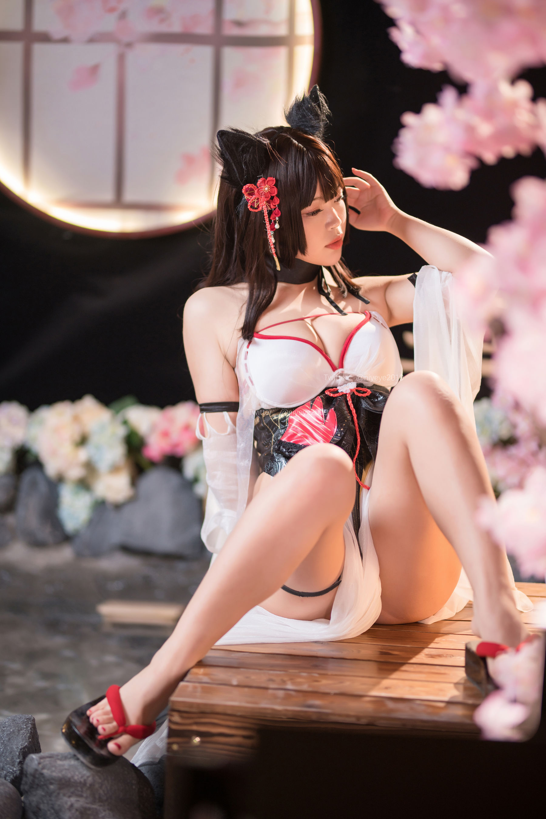 萌系小姐姐-白烨- - 湿身泳装-图38