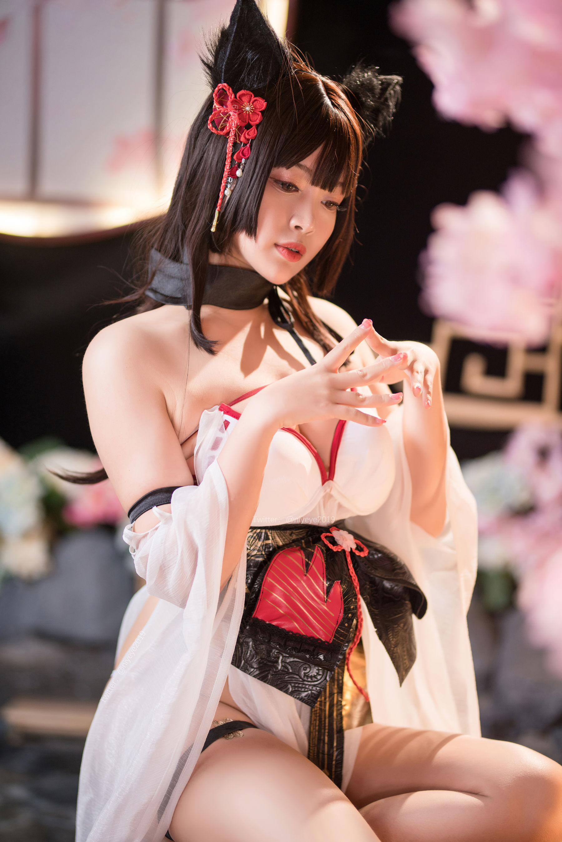 萌系小姐姐-白烨- - 湿身泳装-图40