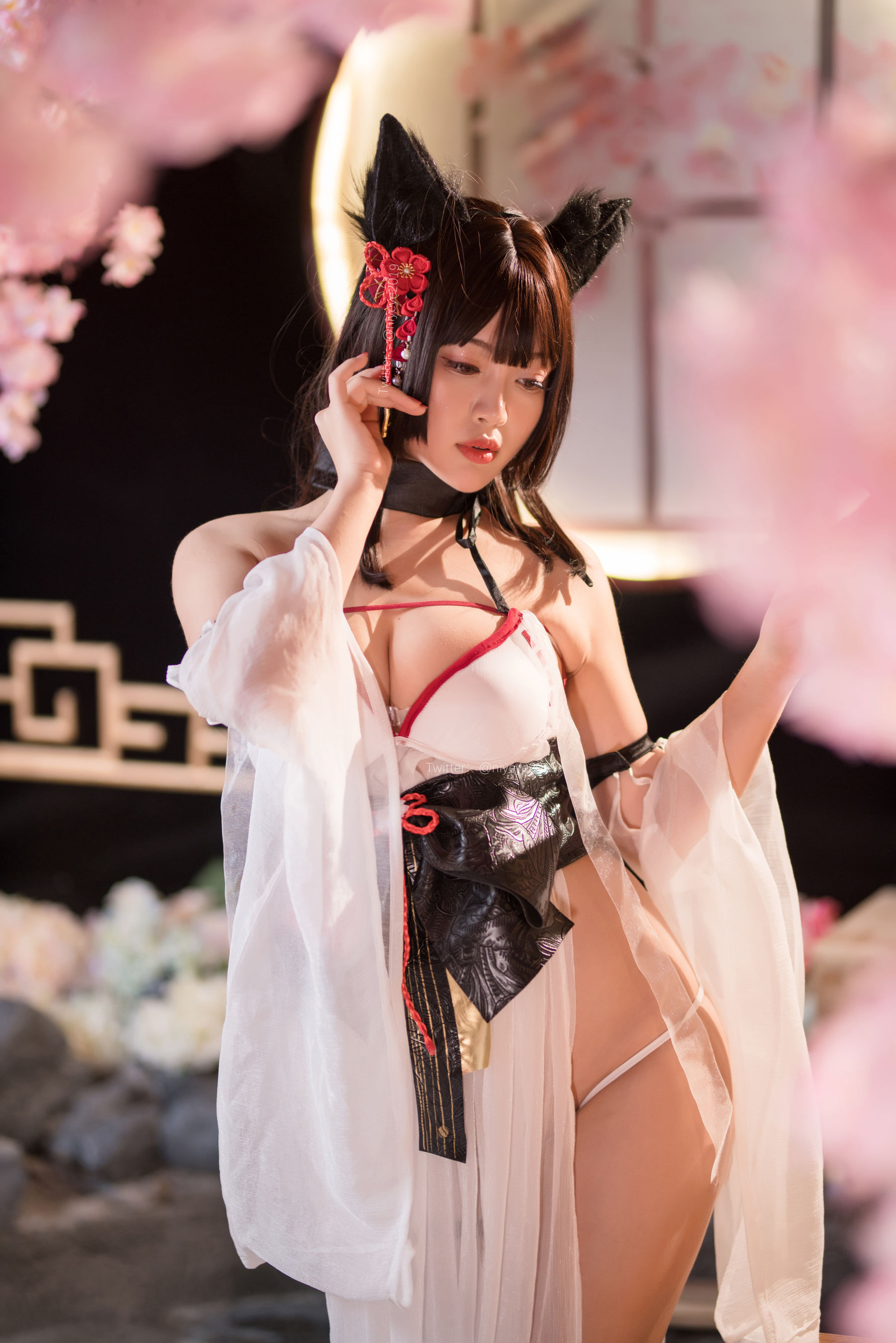 萌系小姐姐-白烨- - 湿身泳装-图41