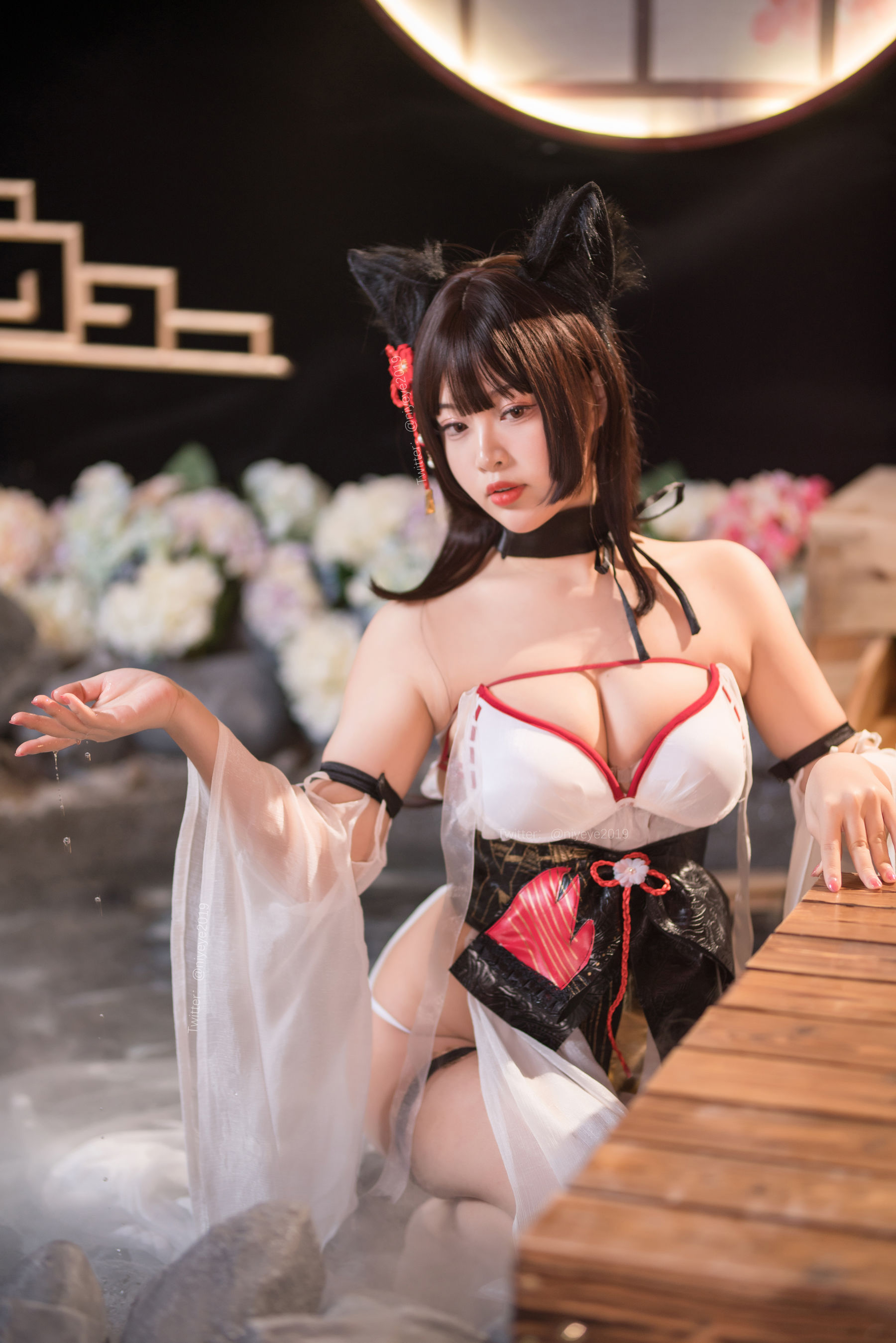 萌系小姐姐-白烨- - 湿身泳装-图42