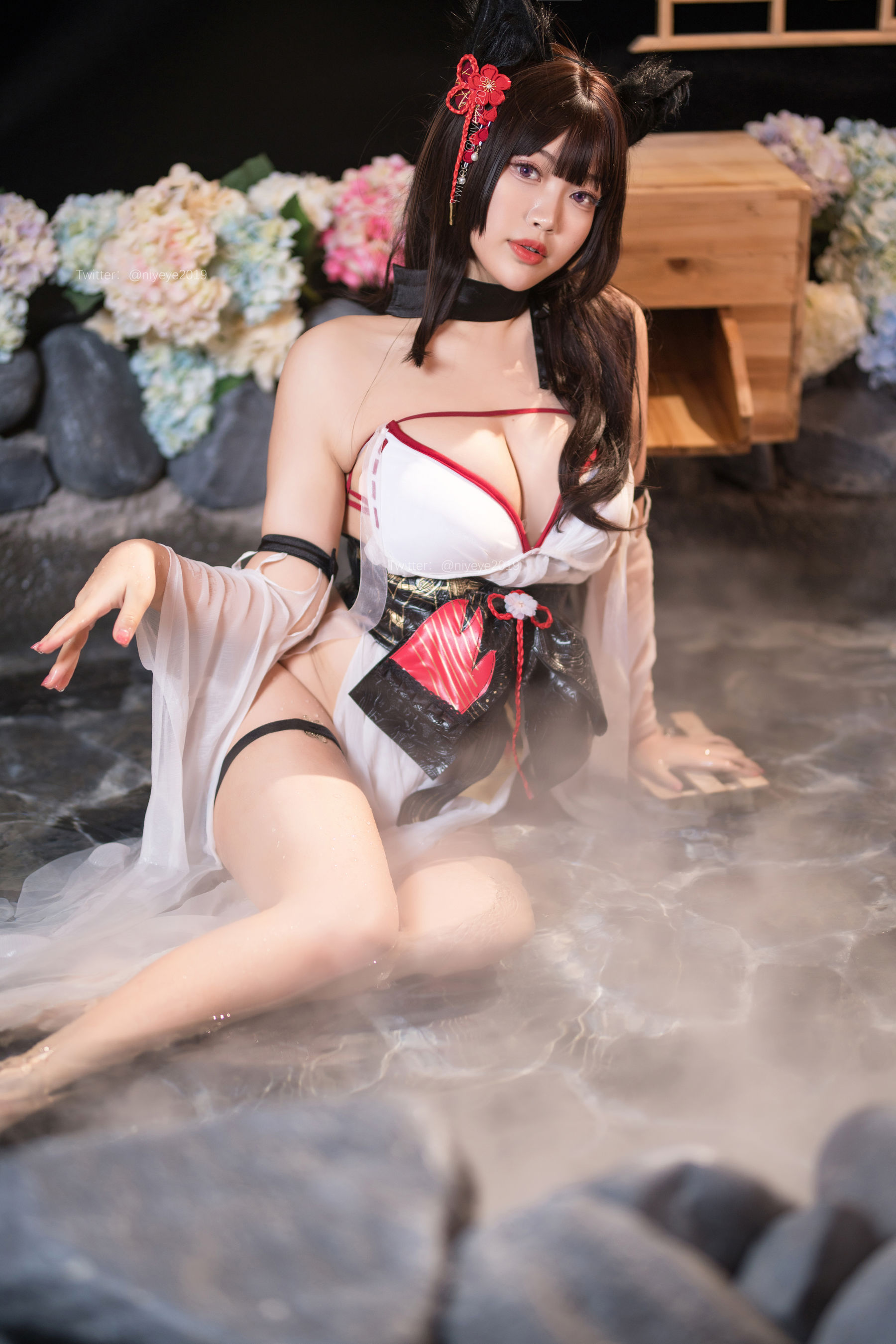 萌系小姐姐-白烨- - 湿身泳装-图52