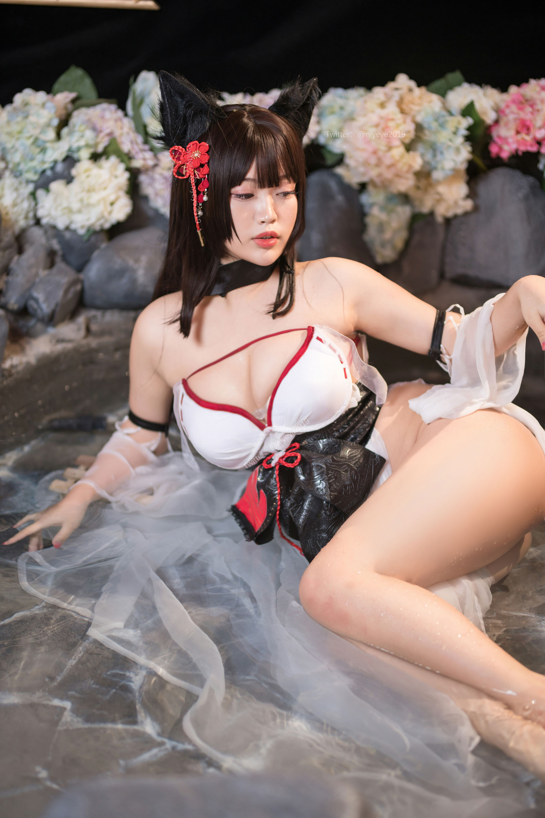 萌系小姐姐-白烨- - 湿身泳装-图53