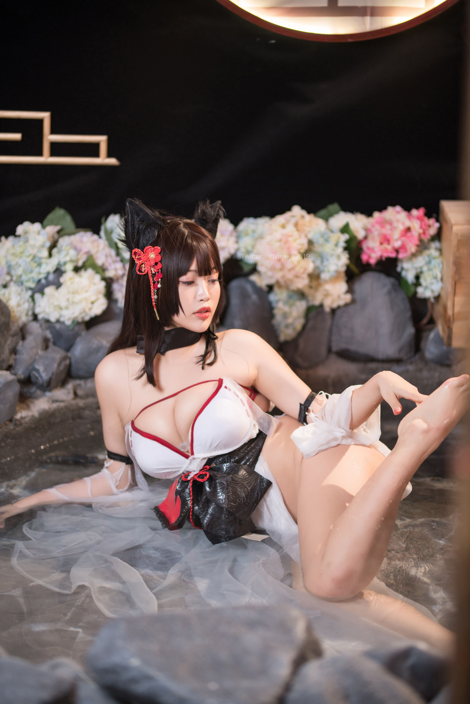 萌系小姐姐-白烨- - 湿身泳装-图54