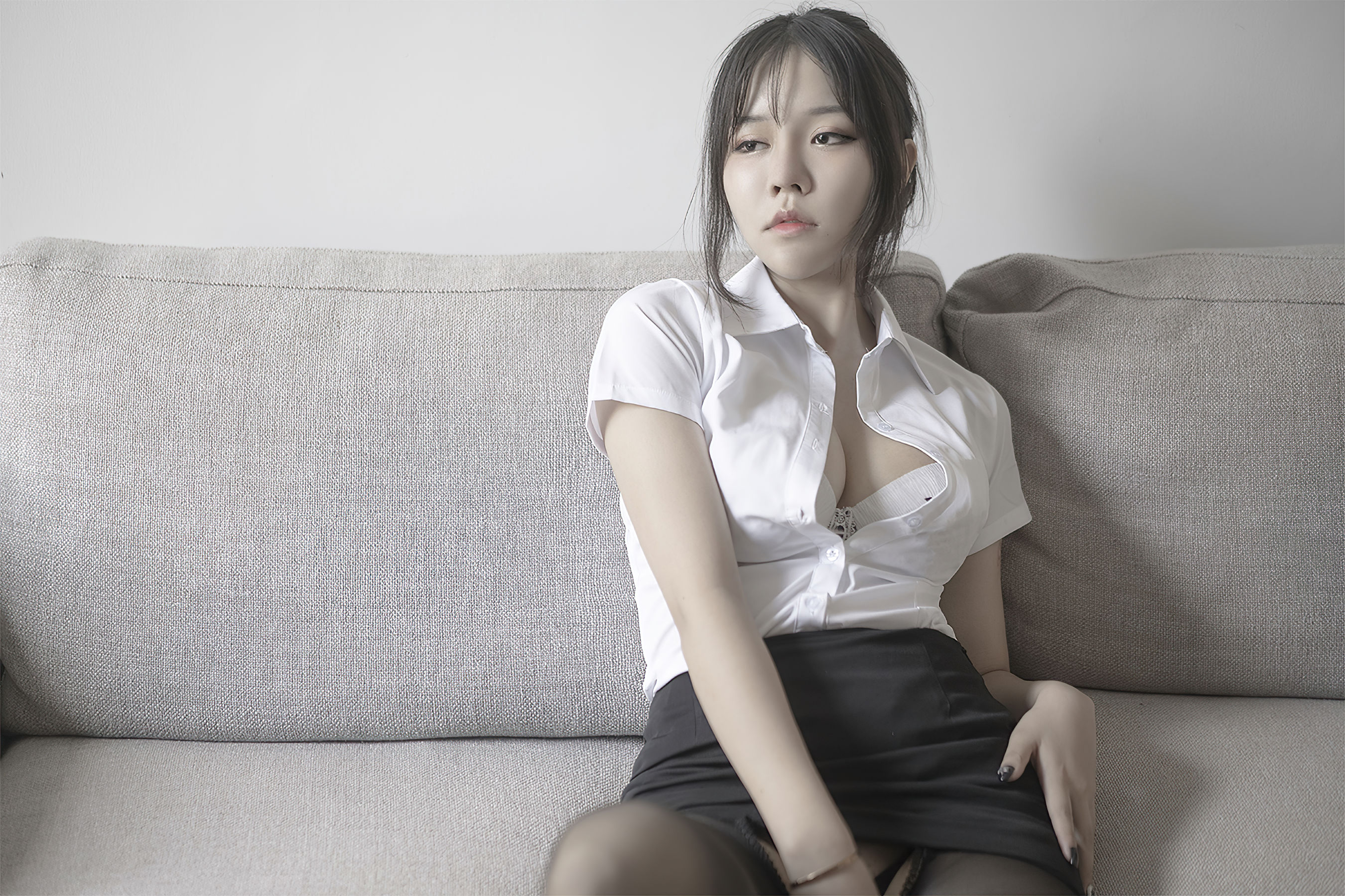 糖積-女摄影 办公室猎物-图20