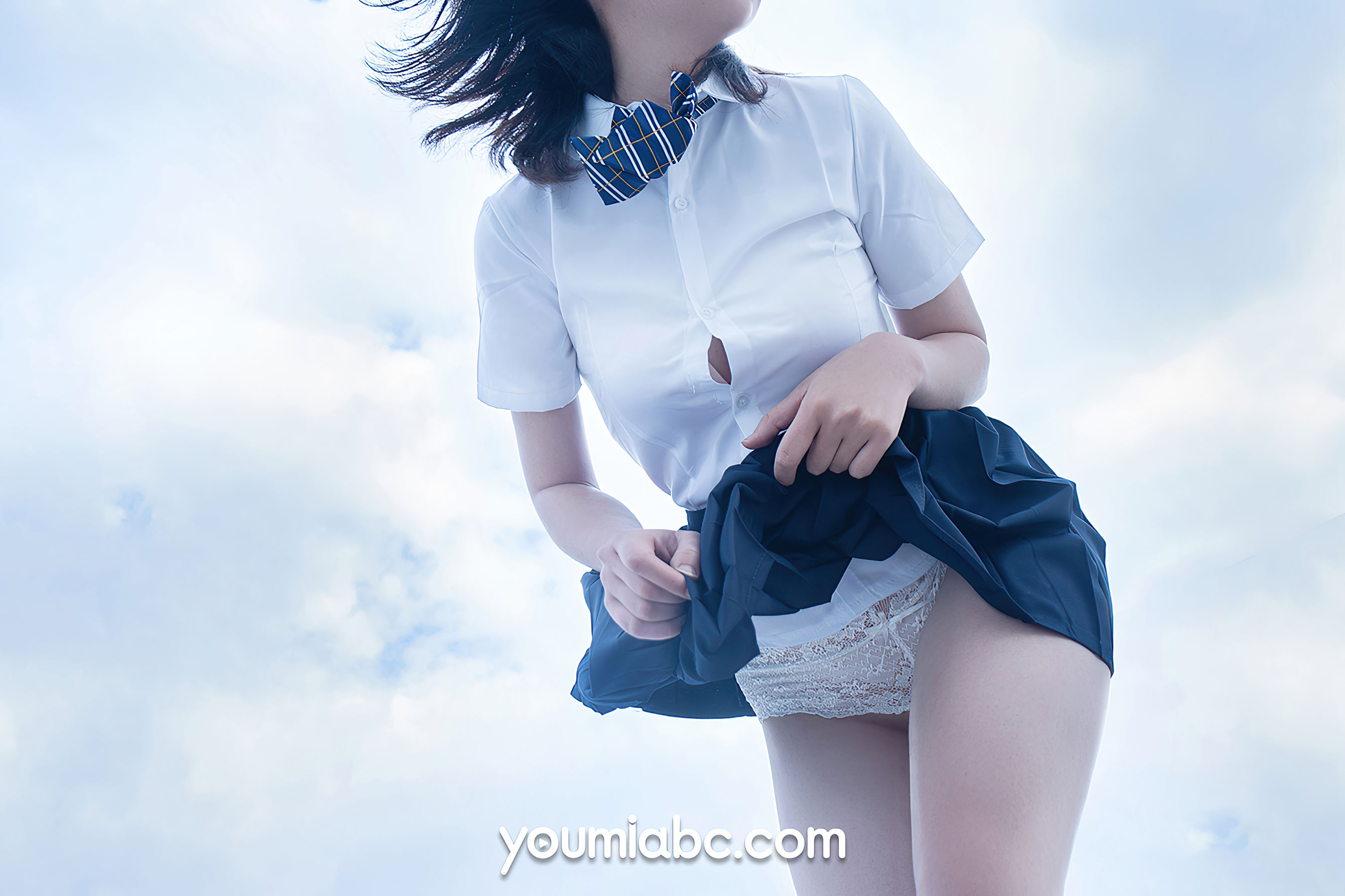 糖積-女摄影 蓝白物语-图17