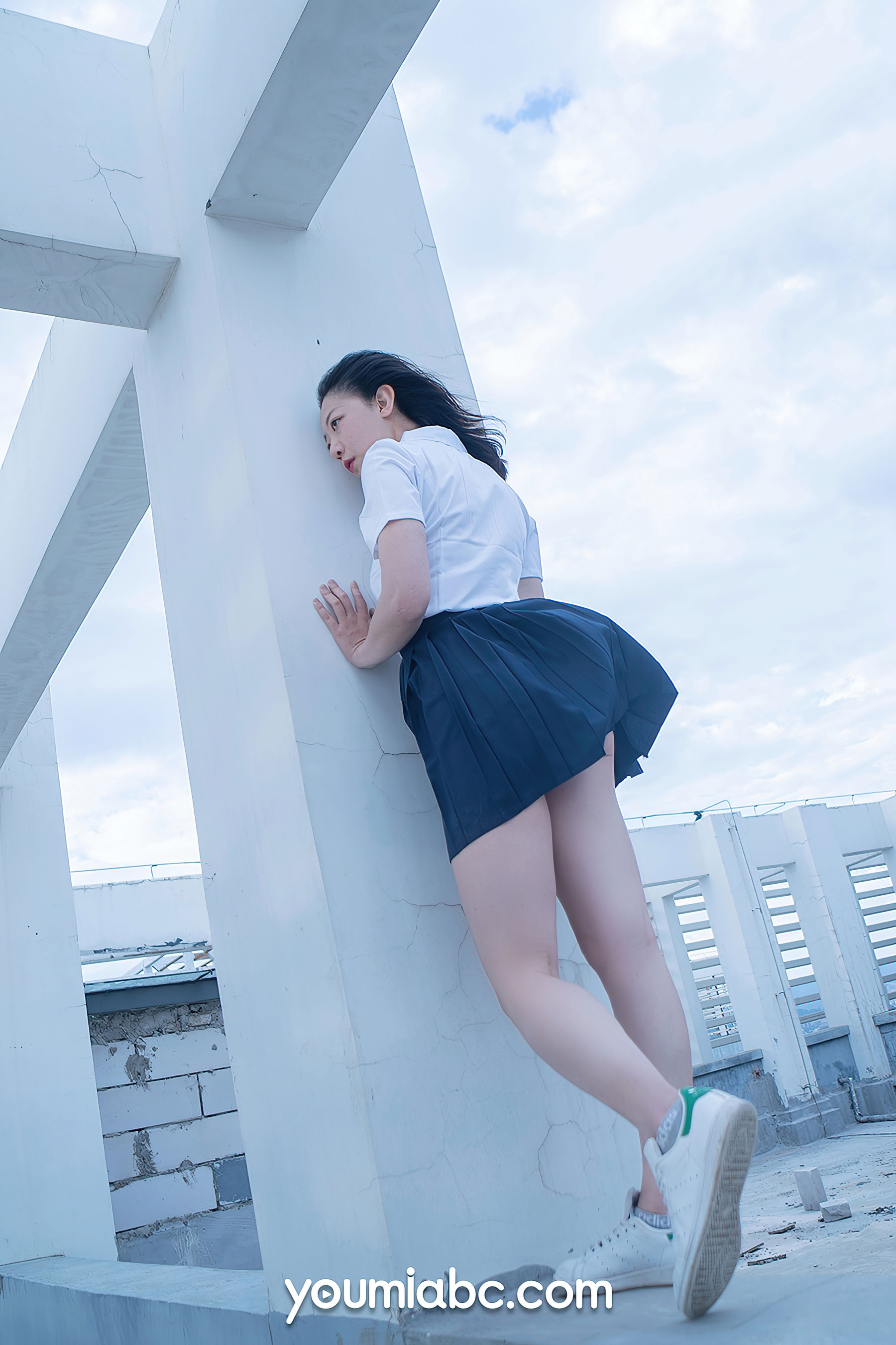 糖積-女摄影 蓝白物语-图24