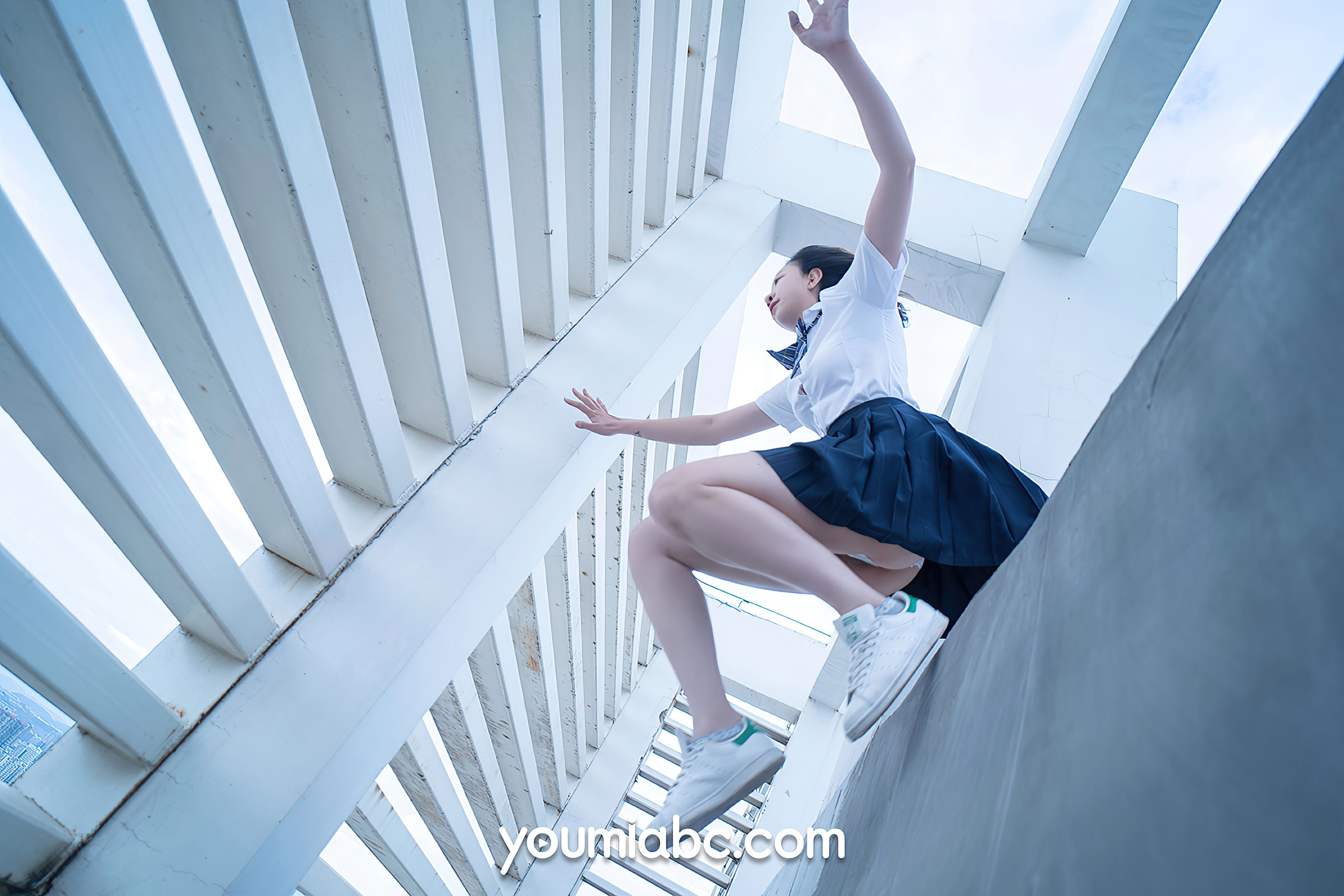 糖積-女摄影 蓝白物语-图26
