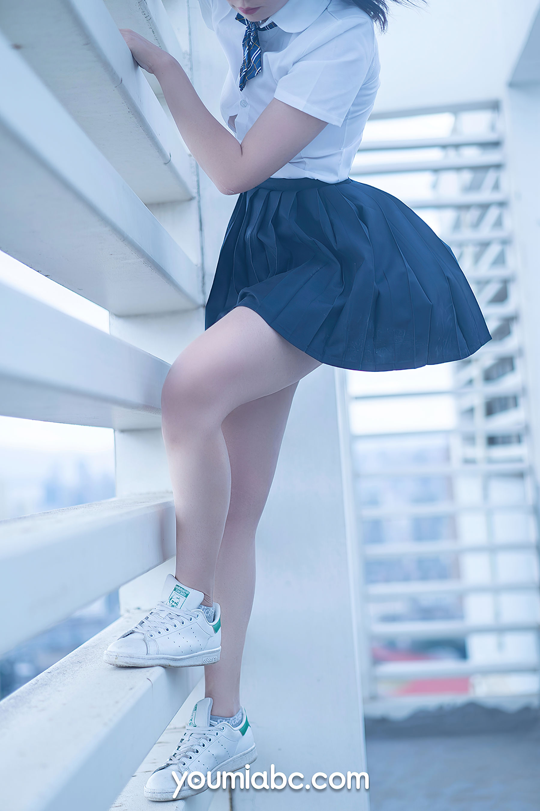 糖積-女摄影 蓝白物语-图30