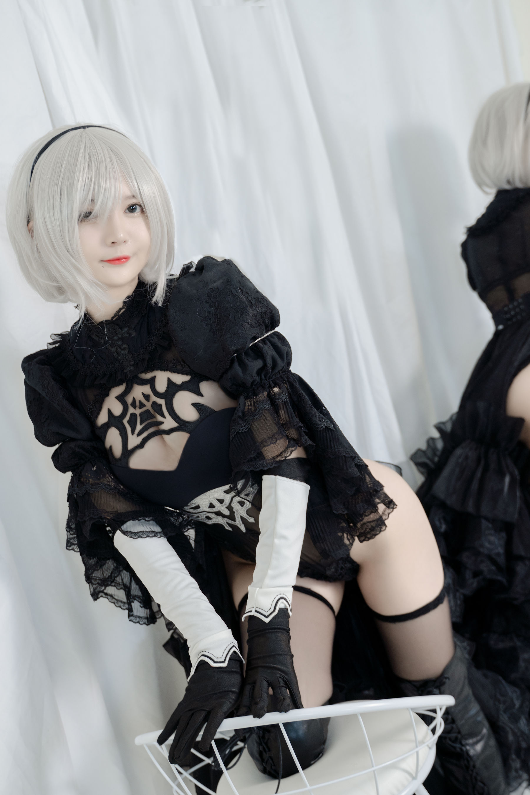 51酱 - 2B黑婚纱-图9