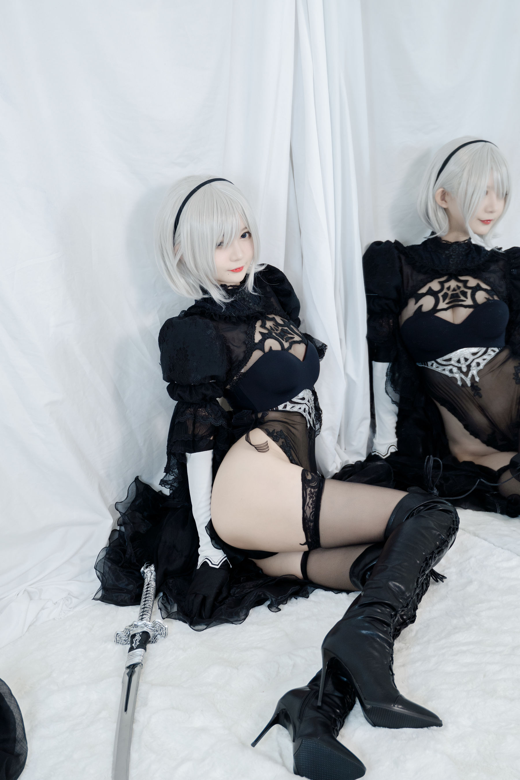 51酱 - 2B黑婚纱-图24