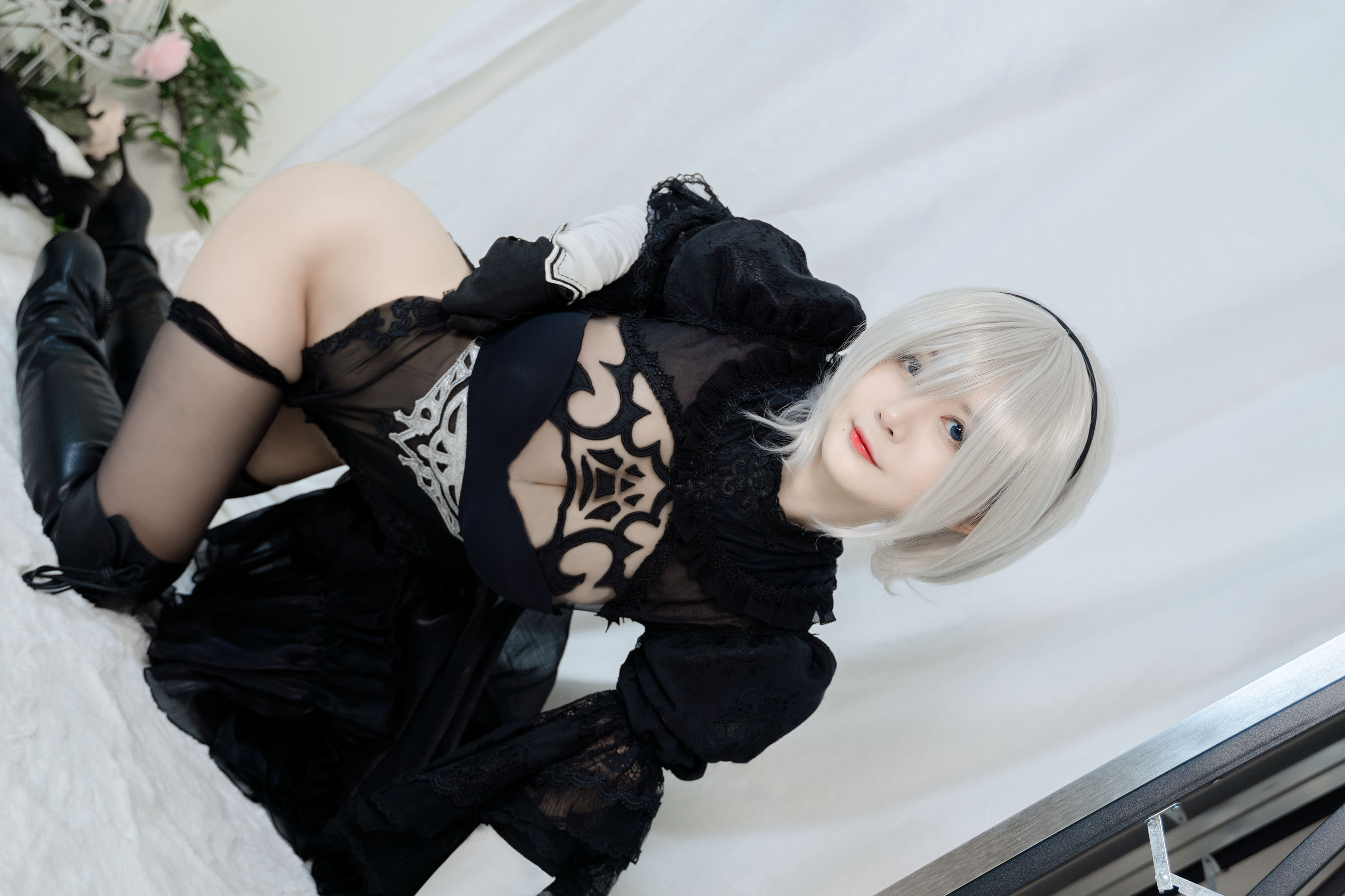 51酱 - 2B黑婚纱-图3
