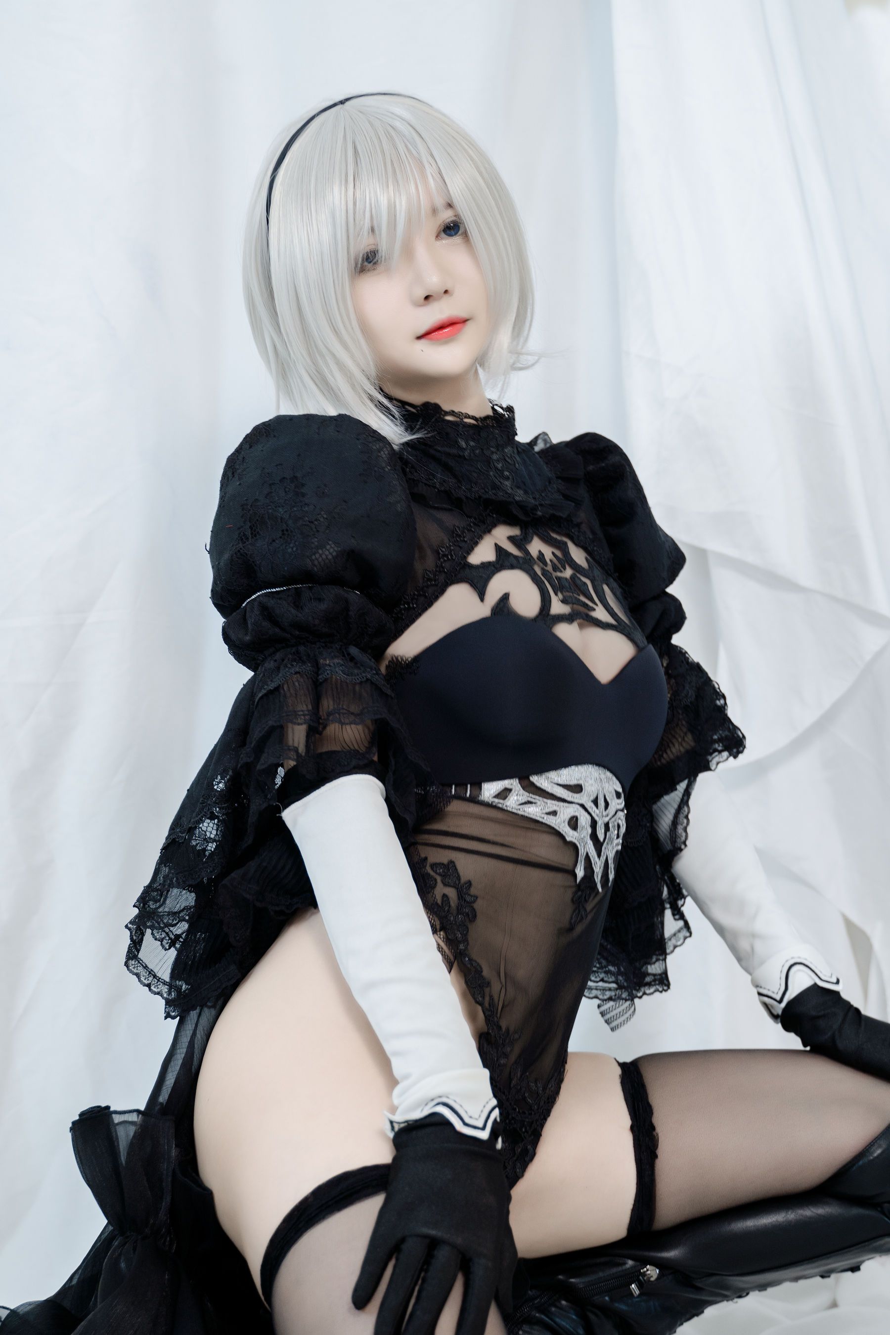 51酱 - 2B黑婚纱-图6