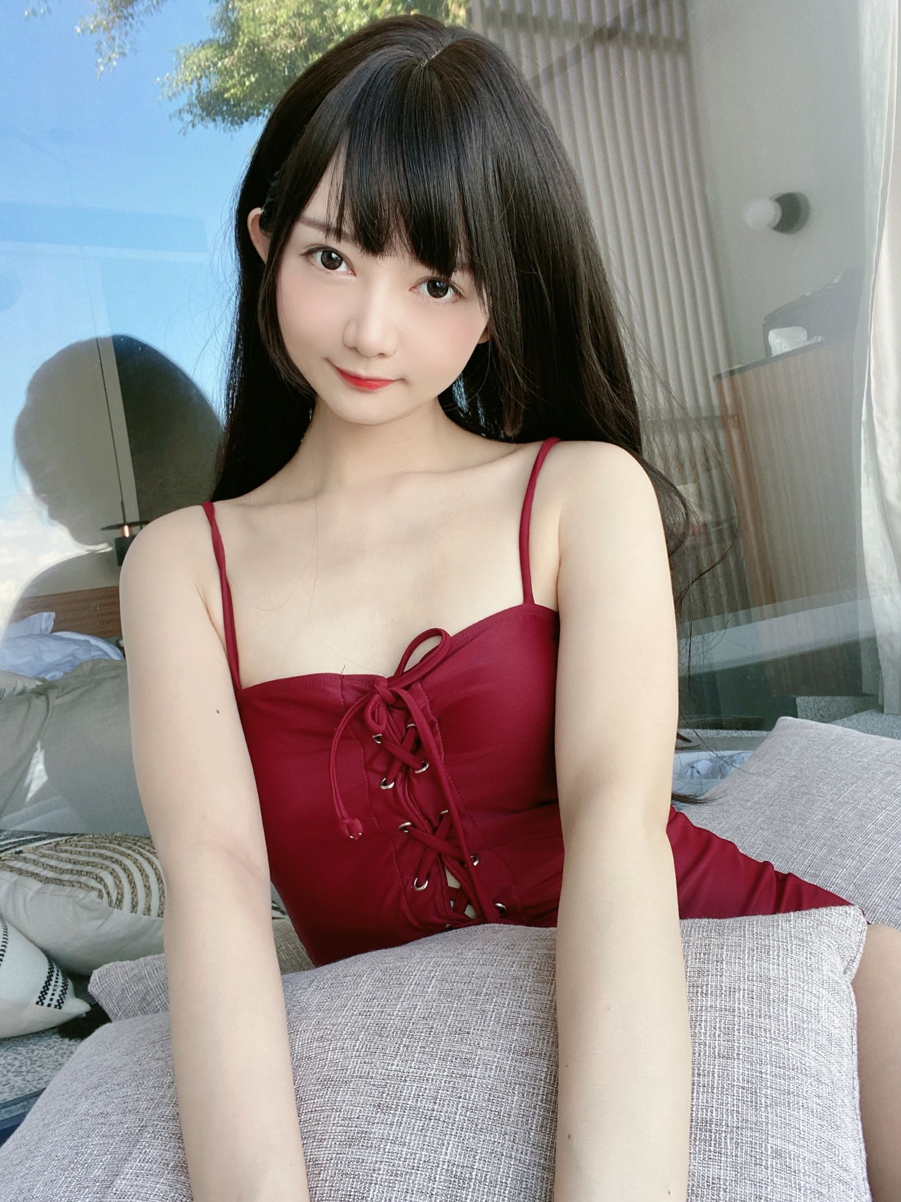 51酱 - 黑红泳装-图47