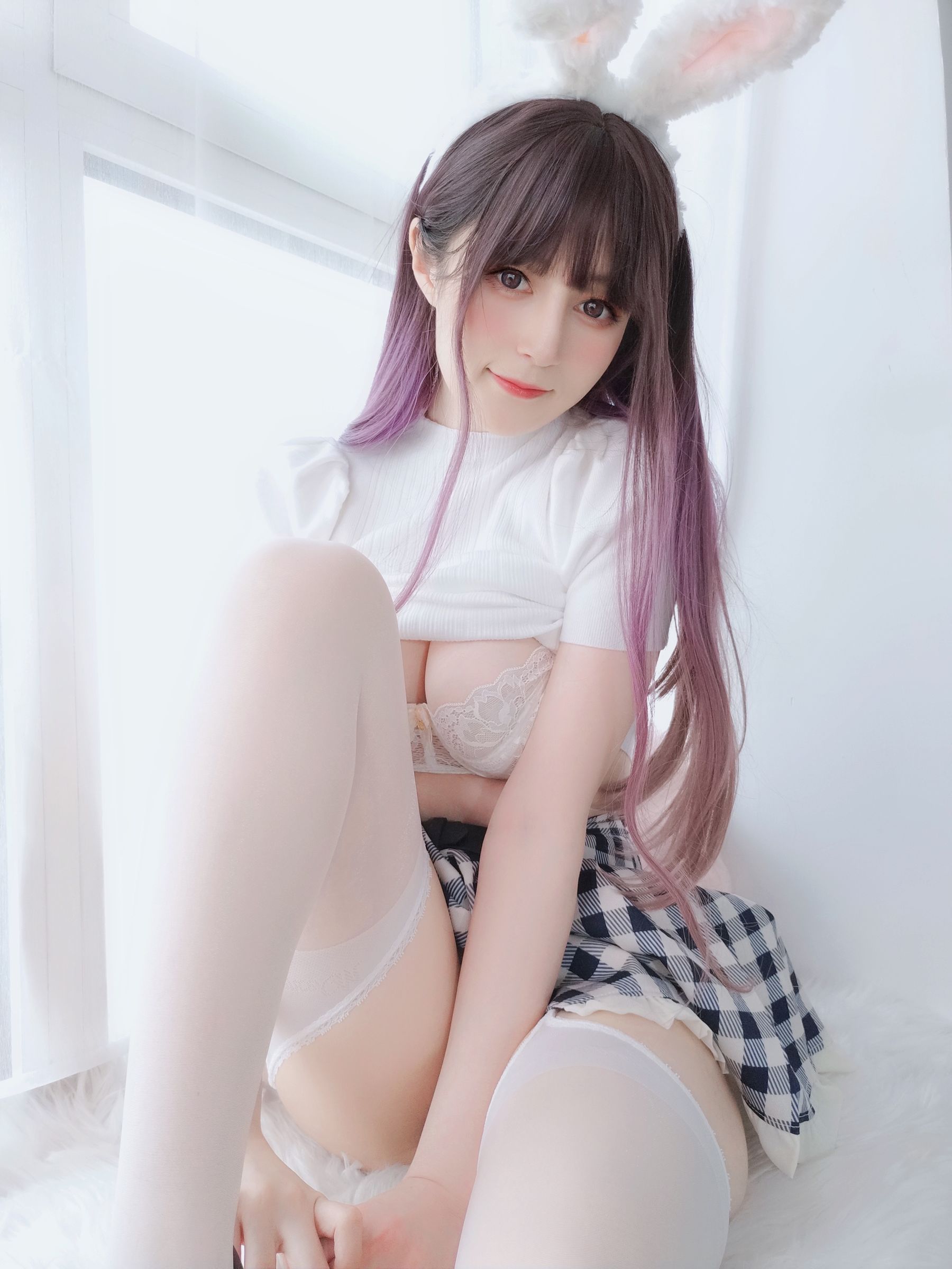 Coser小姐姐白银 - 白丝兔女郎-图115