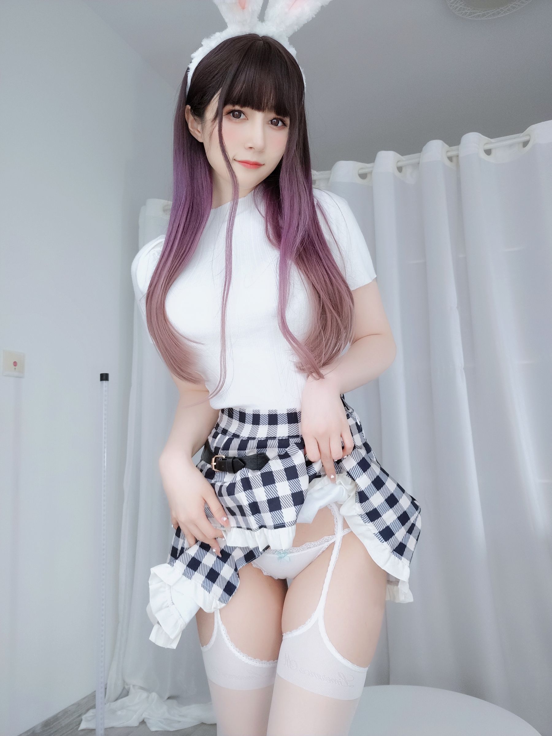 Coser小姐姐白银 - 白丝兔女郎-图15