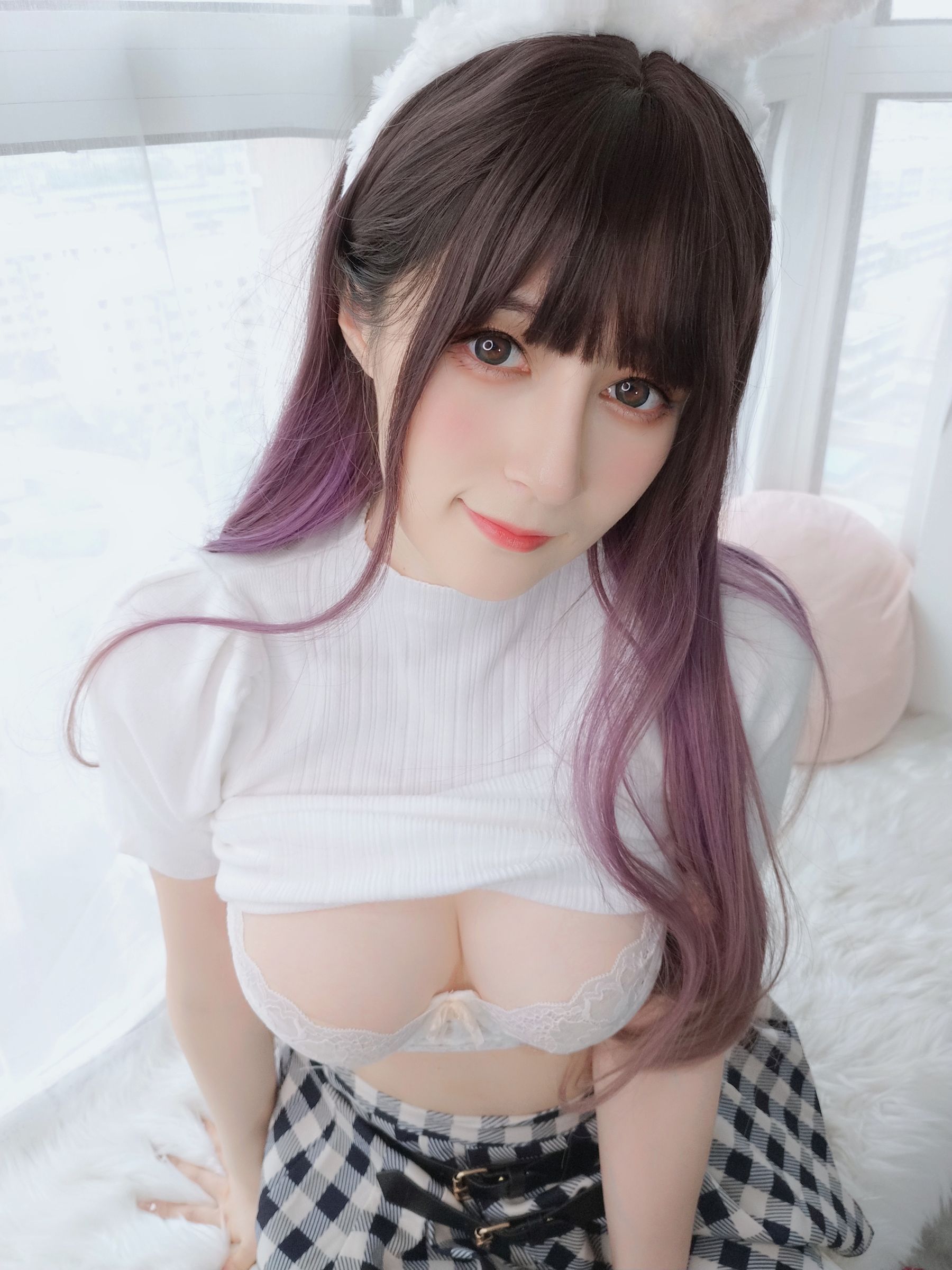 Coser小姐姐白银 - 白丝兔女郎-图166