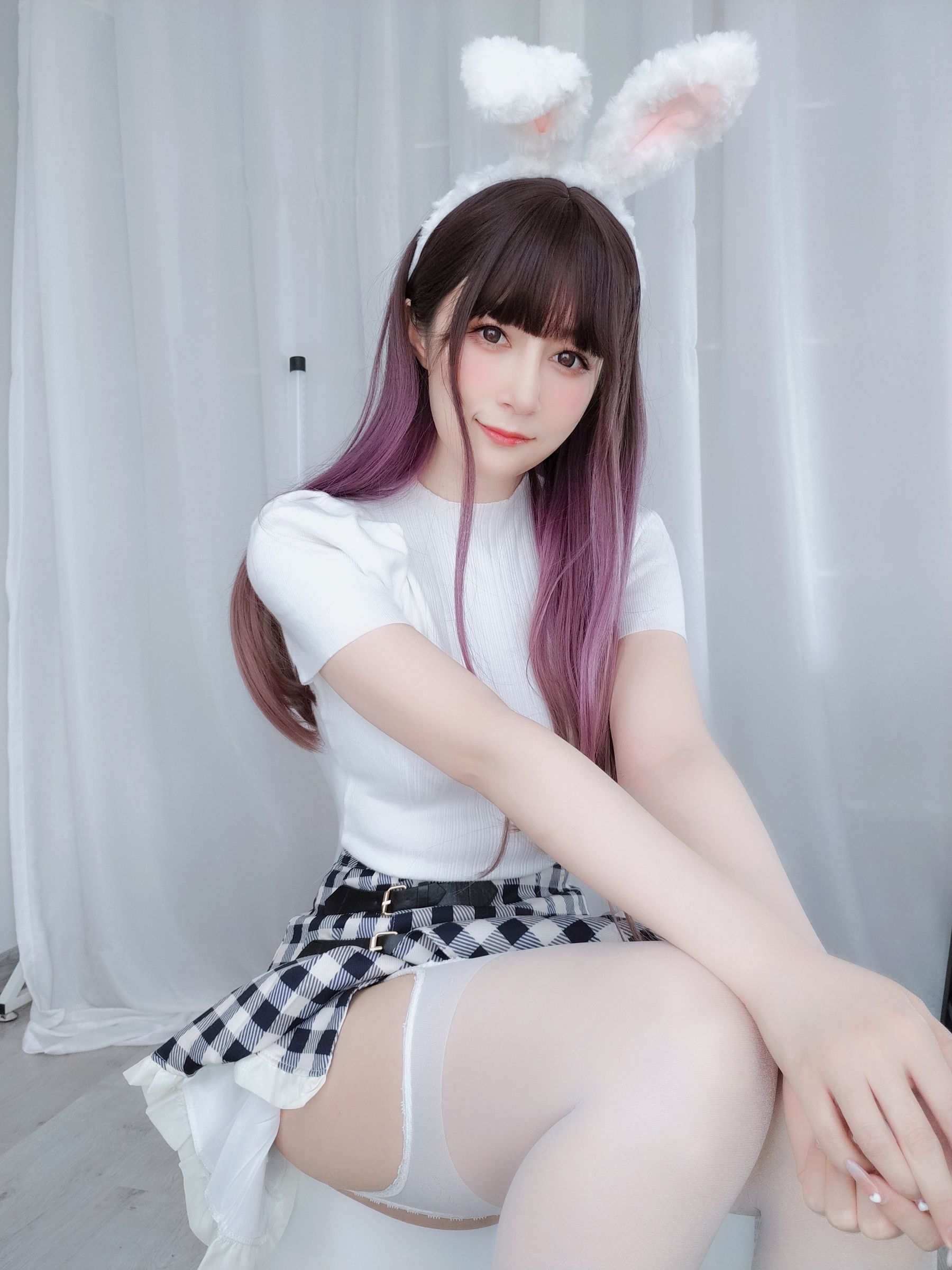 Coser小姐姐白银 - 白丝兔女郎-图21