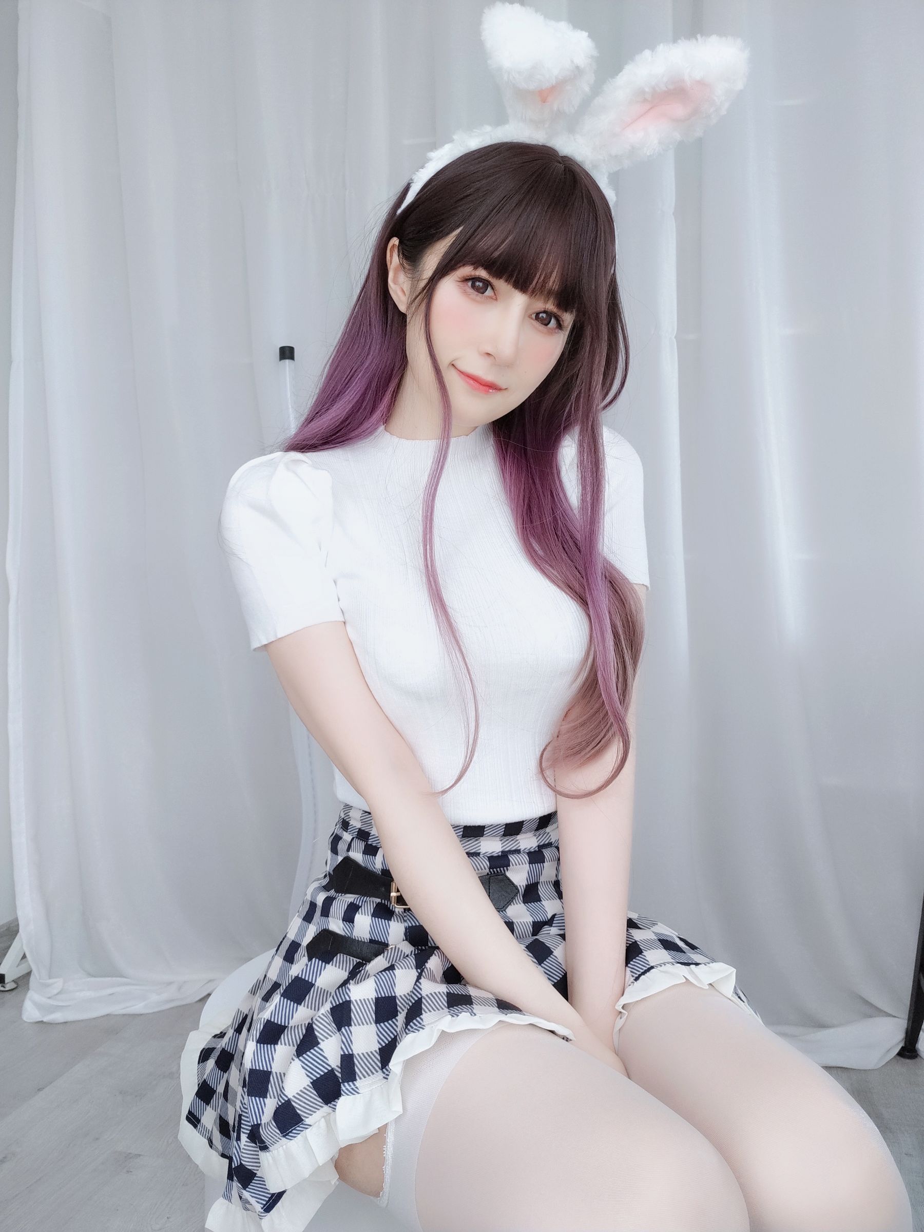 Coser小姐姐白银 - 白丝兔女郎-图22