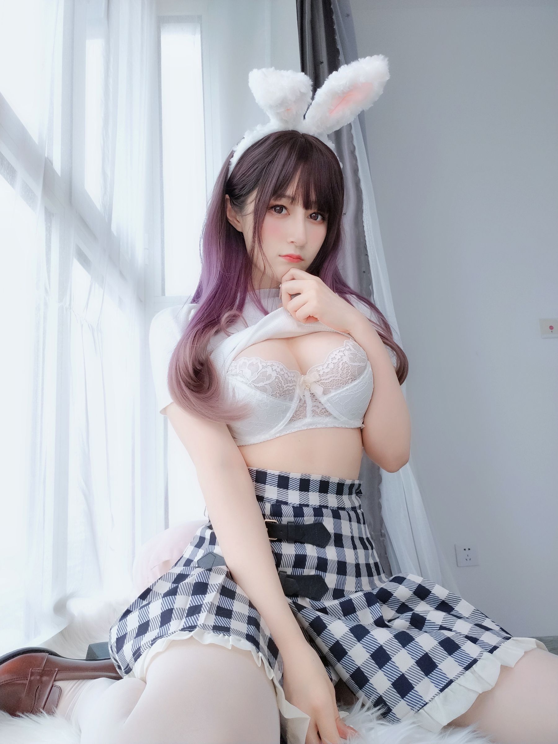 Coser小姐姐白银 - 白丝兔女郎-图90