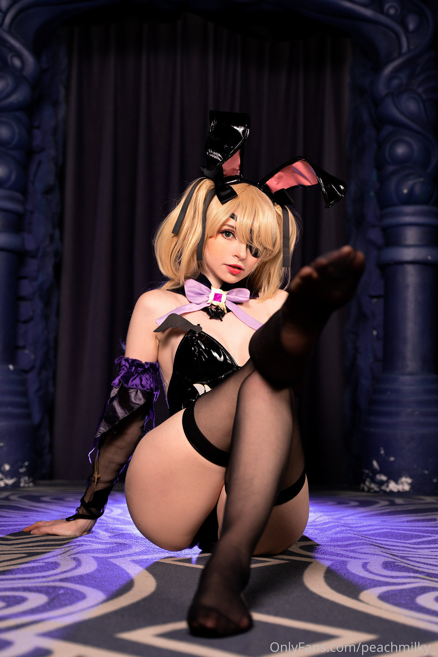 Peach milky - Fischl Playboy Bunny Genshin Impact-图15