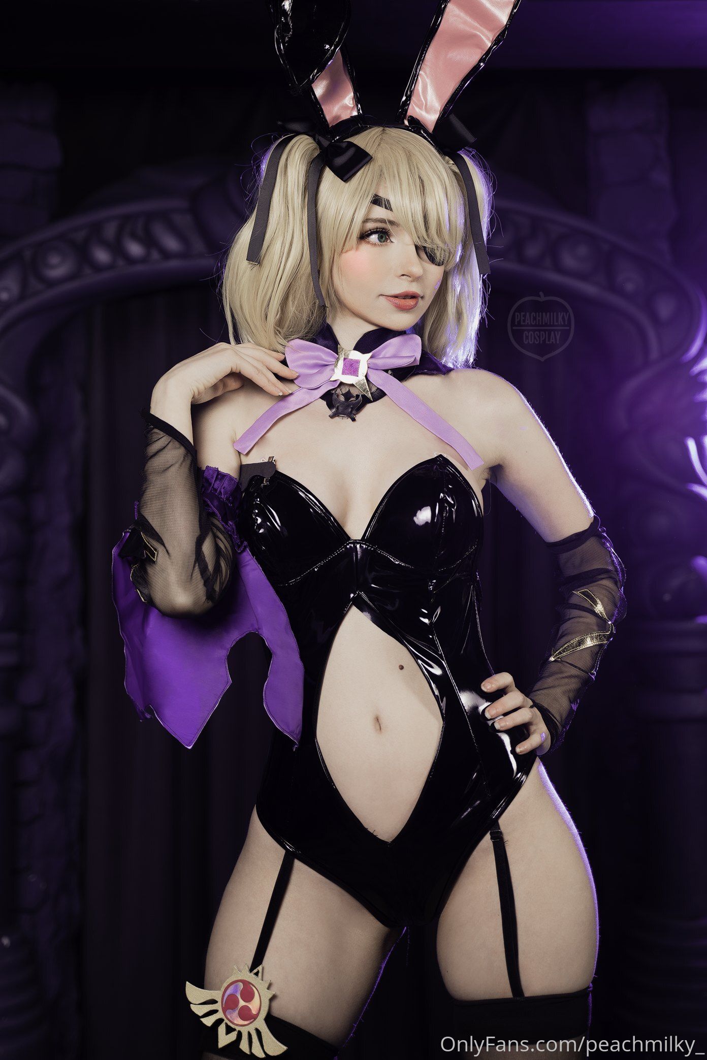Peach milky - Fischl Playboy Bunny Genshin Impact-图1