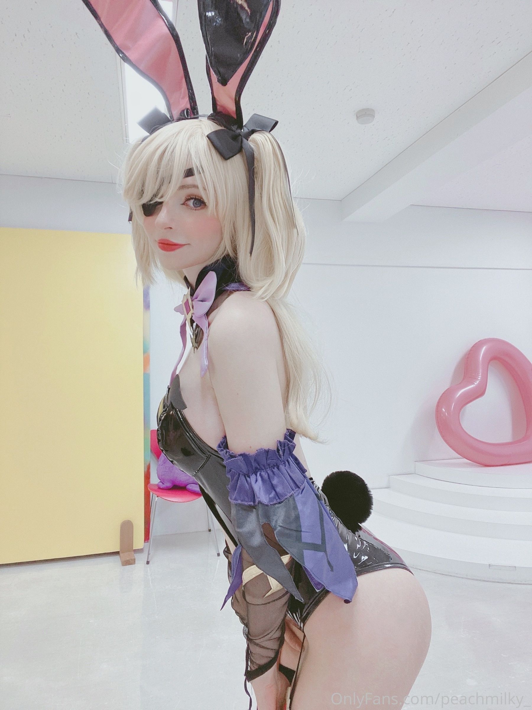 Peach milky - Fischl Playboy Bunny Genshin Impact-图19