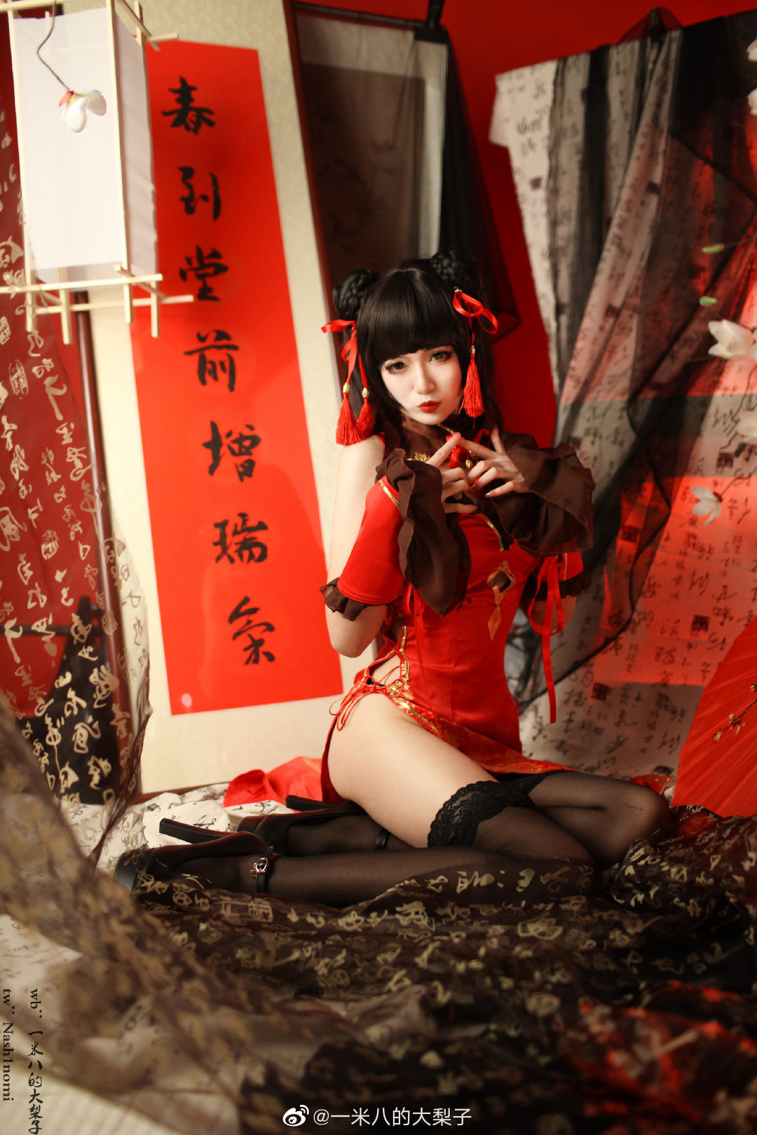 一米八的大梨子 - 时崎狂三新春旗袍-图10