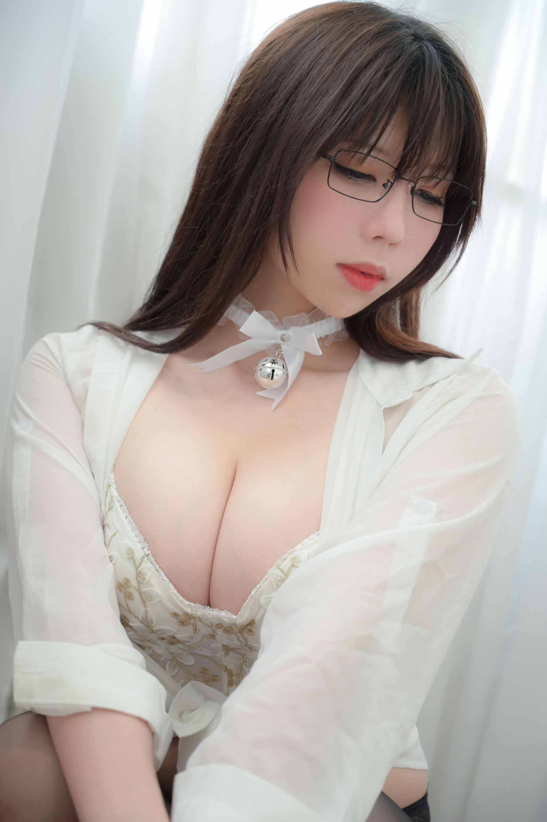 二次元巨乳美女鹿野希 - 黑丝吊带袜-图15