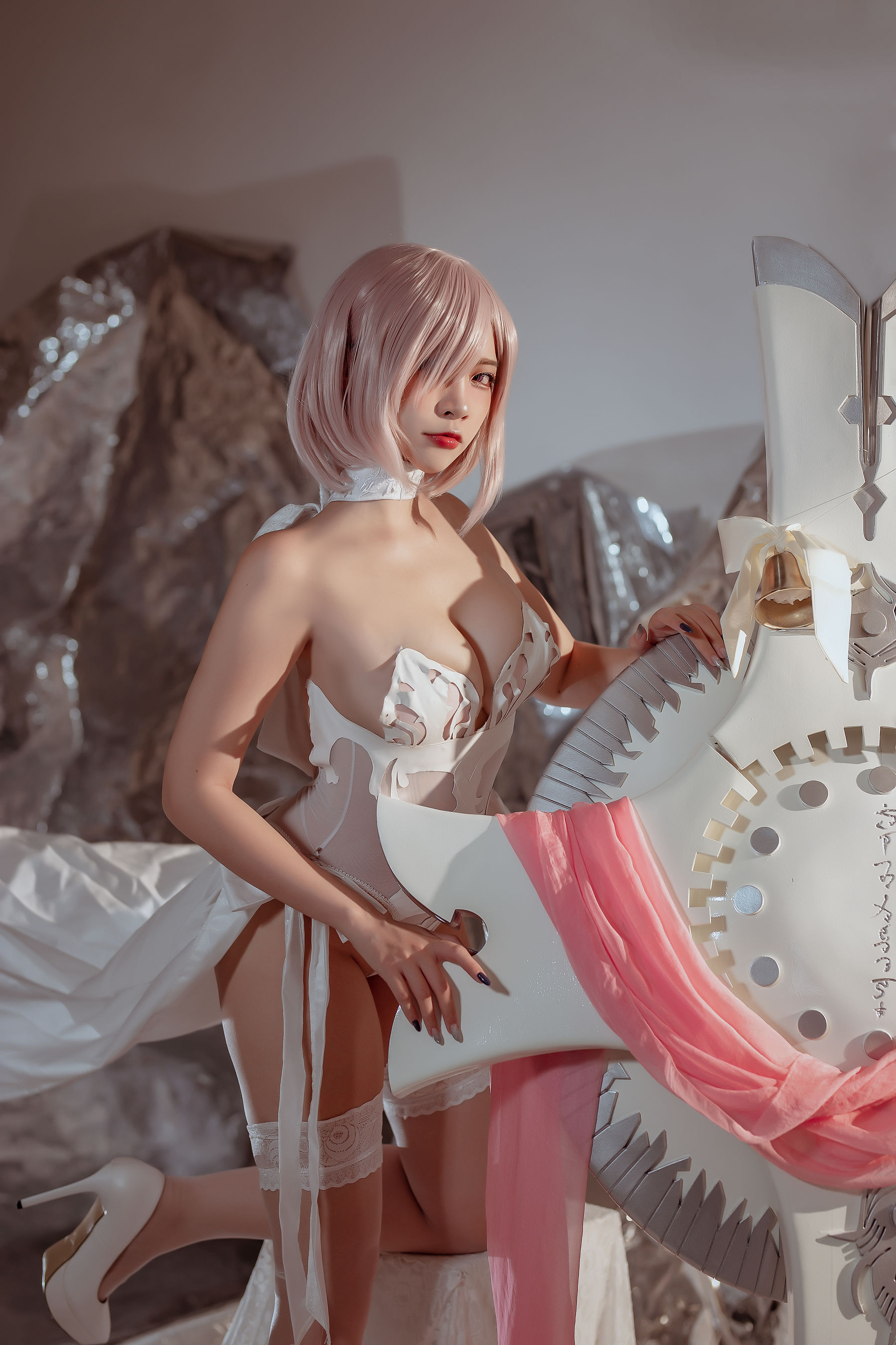 人气Coser二佐Nisa - fate玛修婚纱-图8