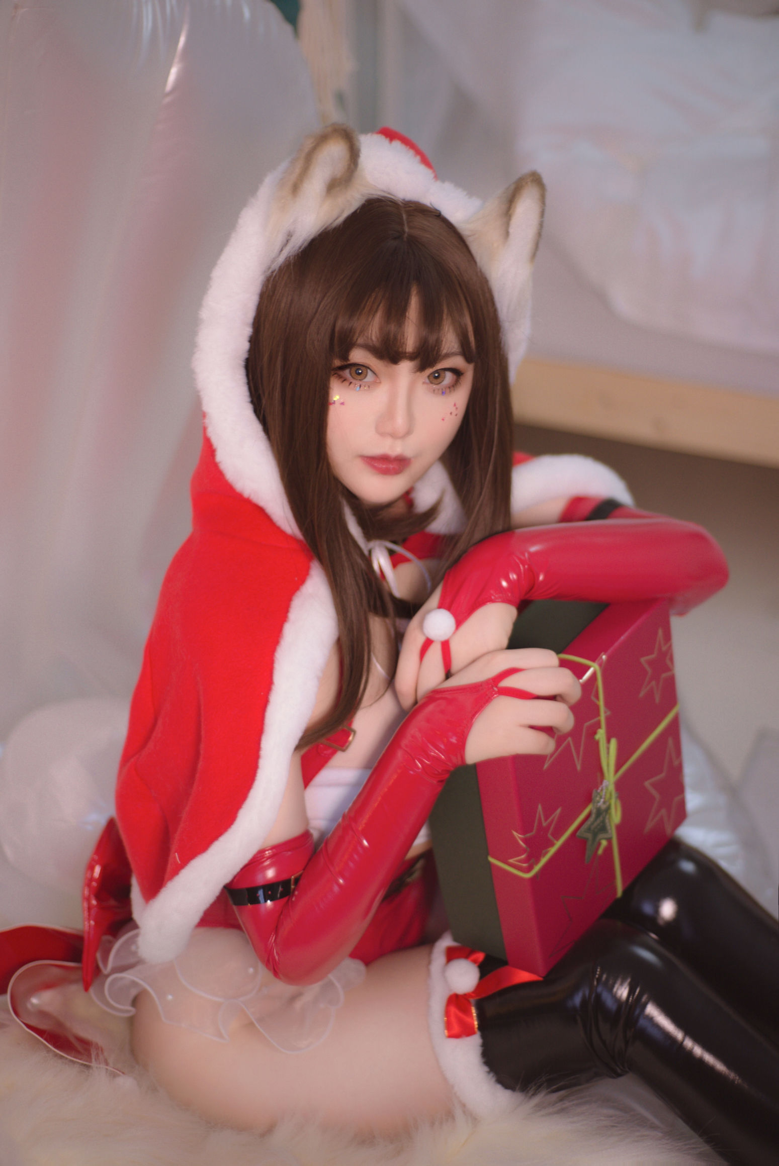 佳奈喵 - 雪夜锦礼-图9