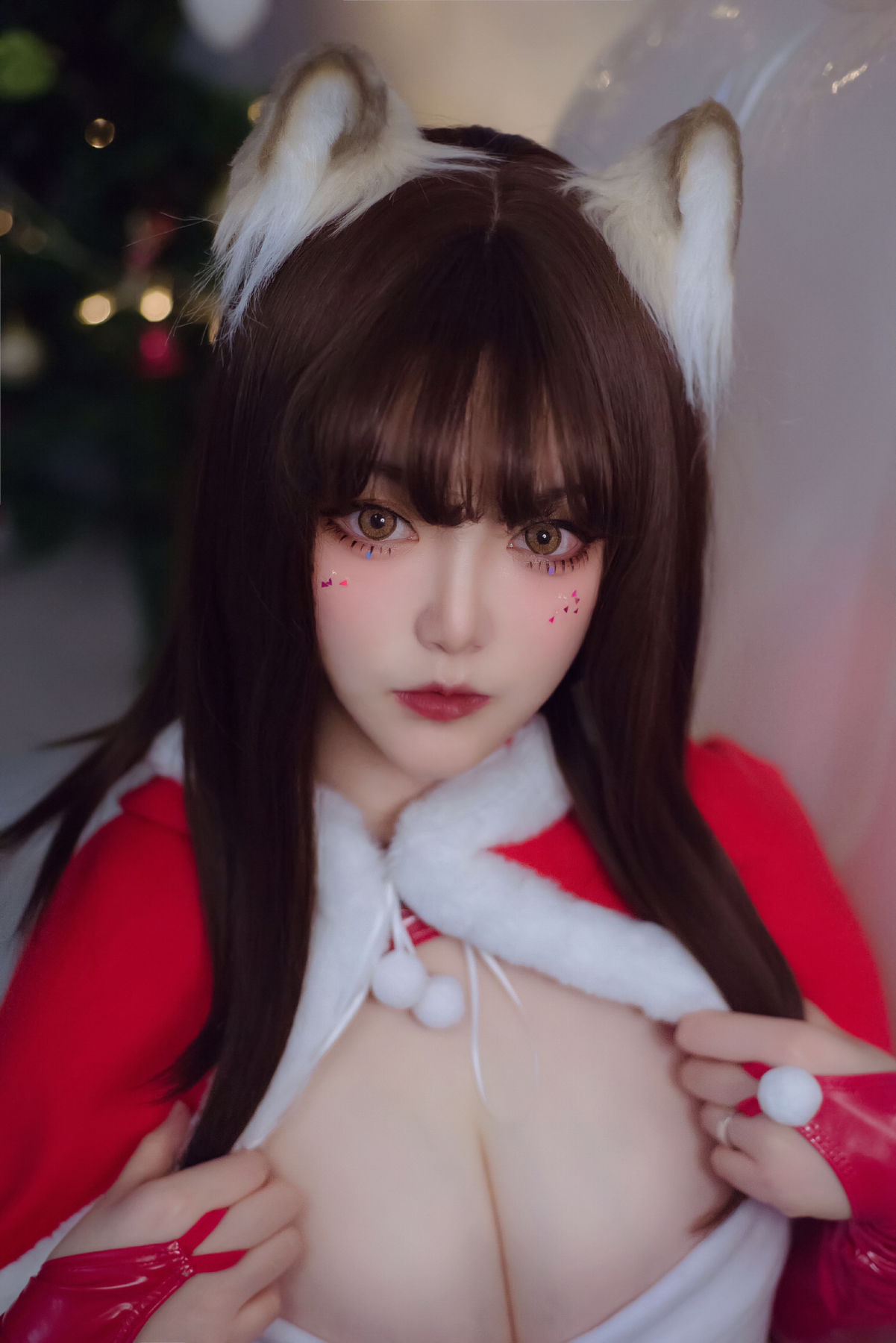 佳奈喵 - 雪夜锦礼-图1