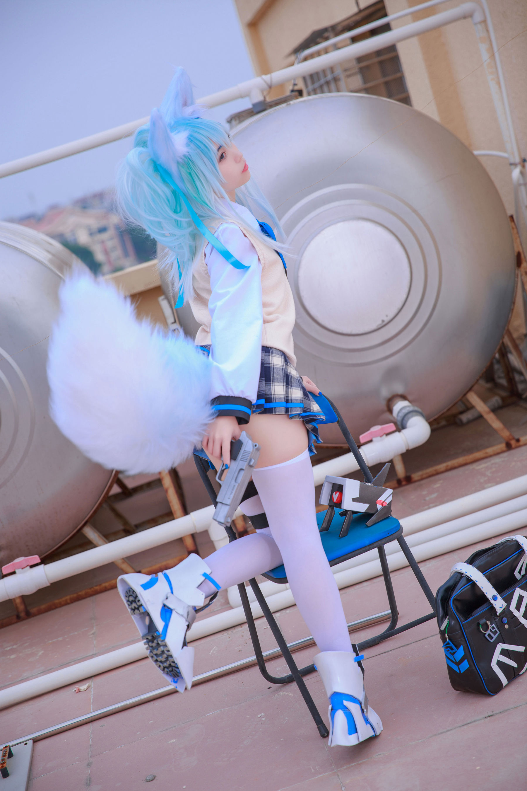 动漫博主G44不会受伤 - 少女前线 PA15校服-图11
