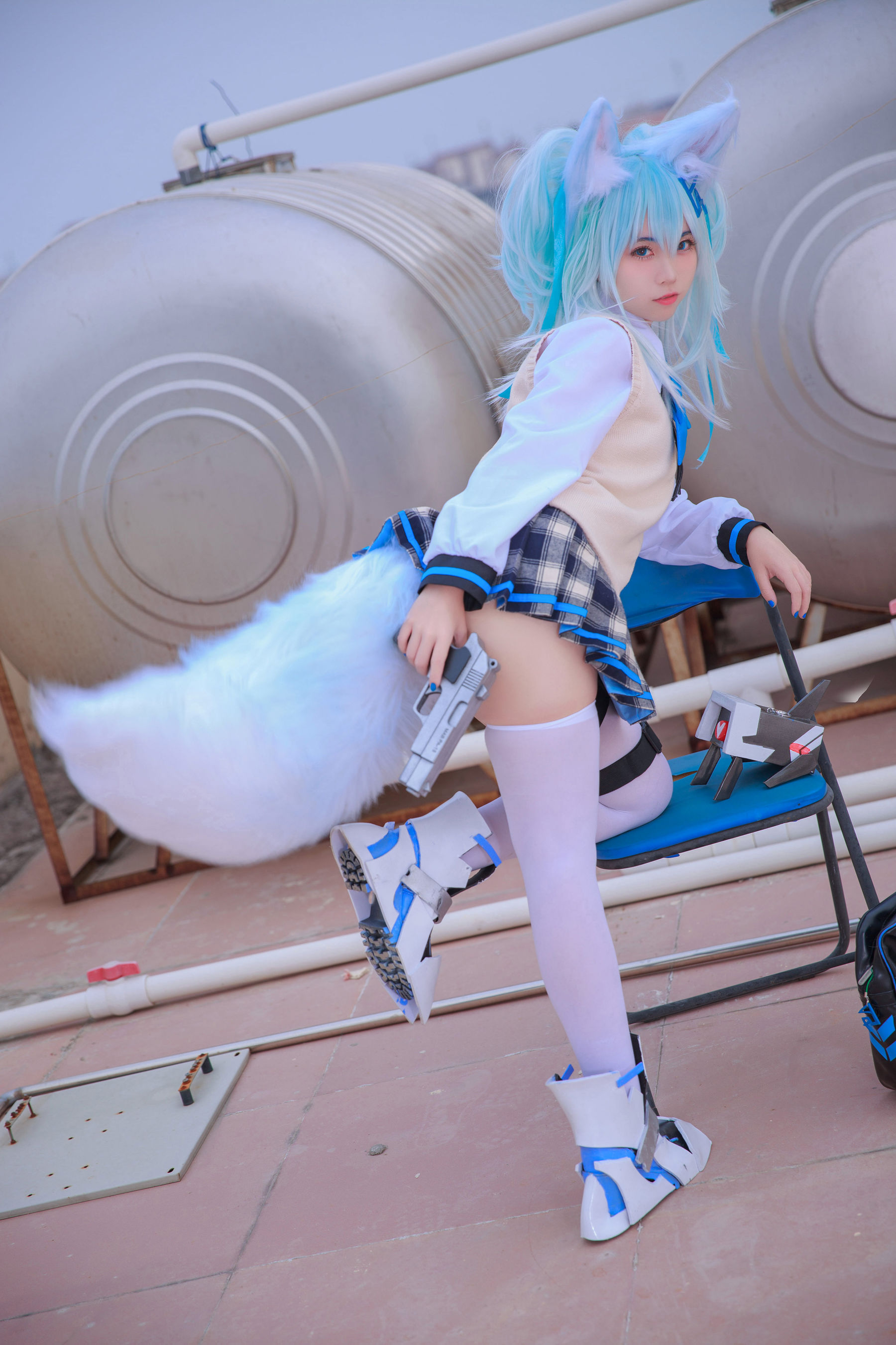 动漫博主G44不会受伤 - 少女前线 PA15校服-图12