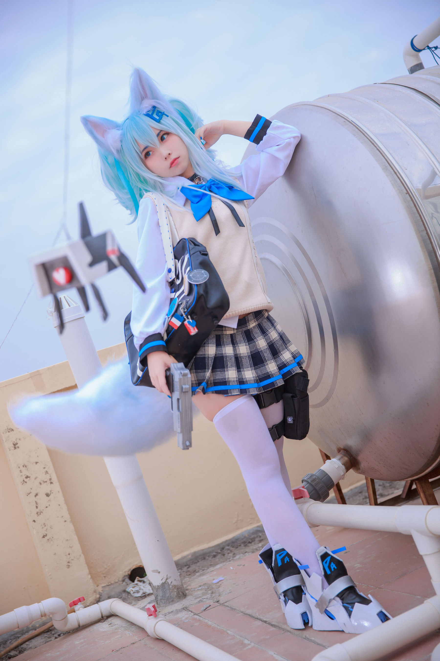 动漫博主G44不会受伤 - 少女前线 PA15校服-图13