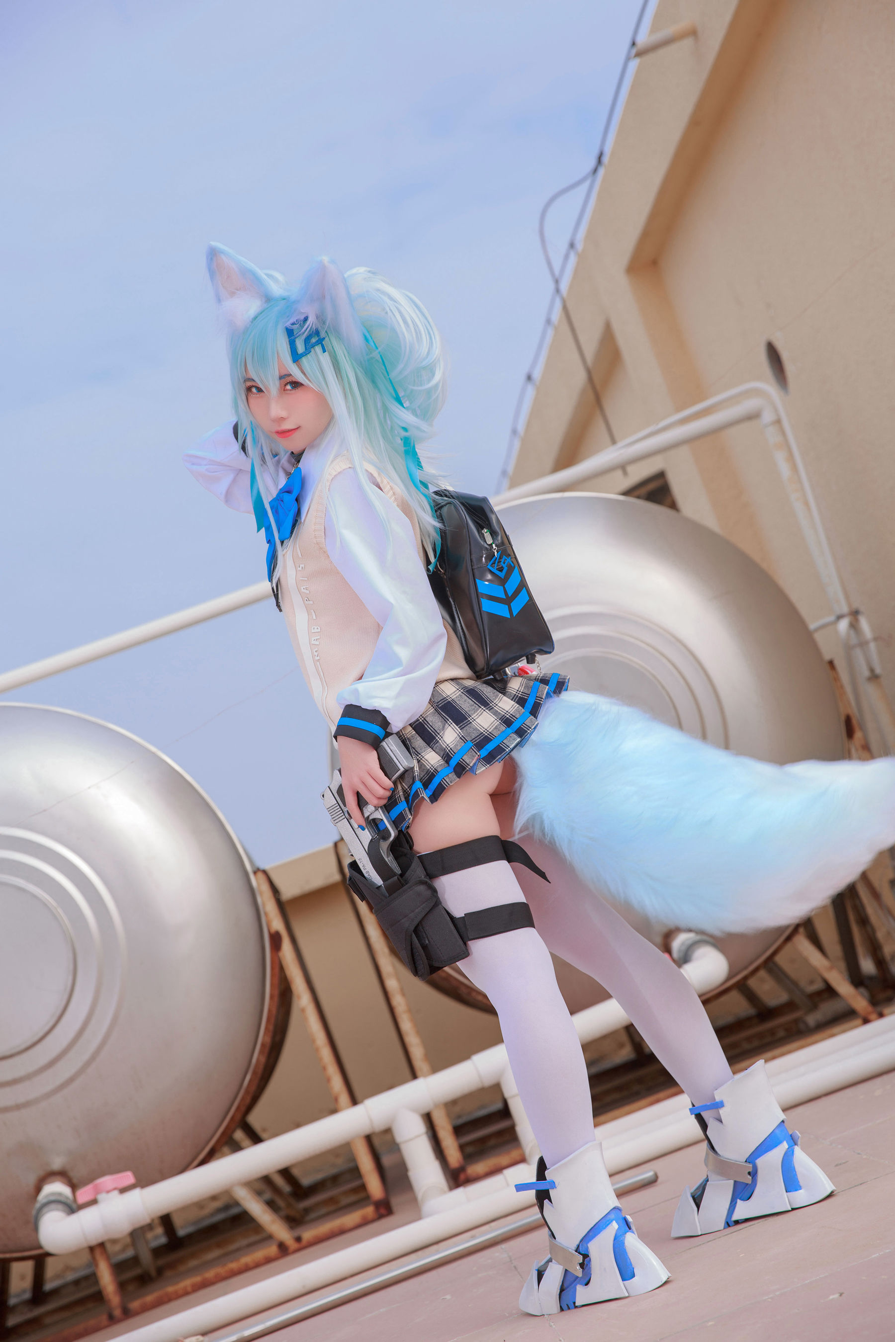 动漫博主G44不会受伤 - 少女前线 PA15校服-图26