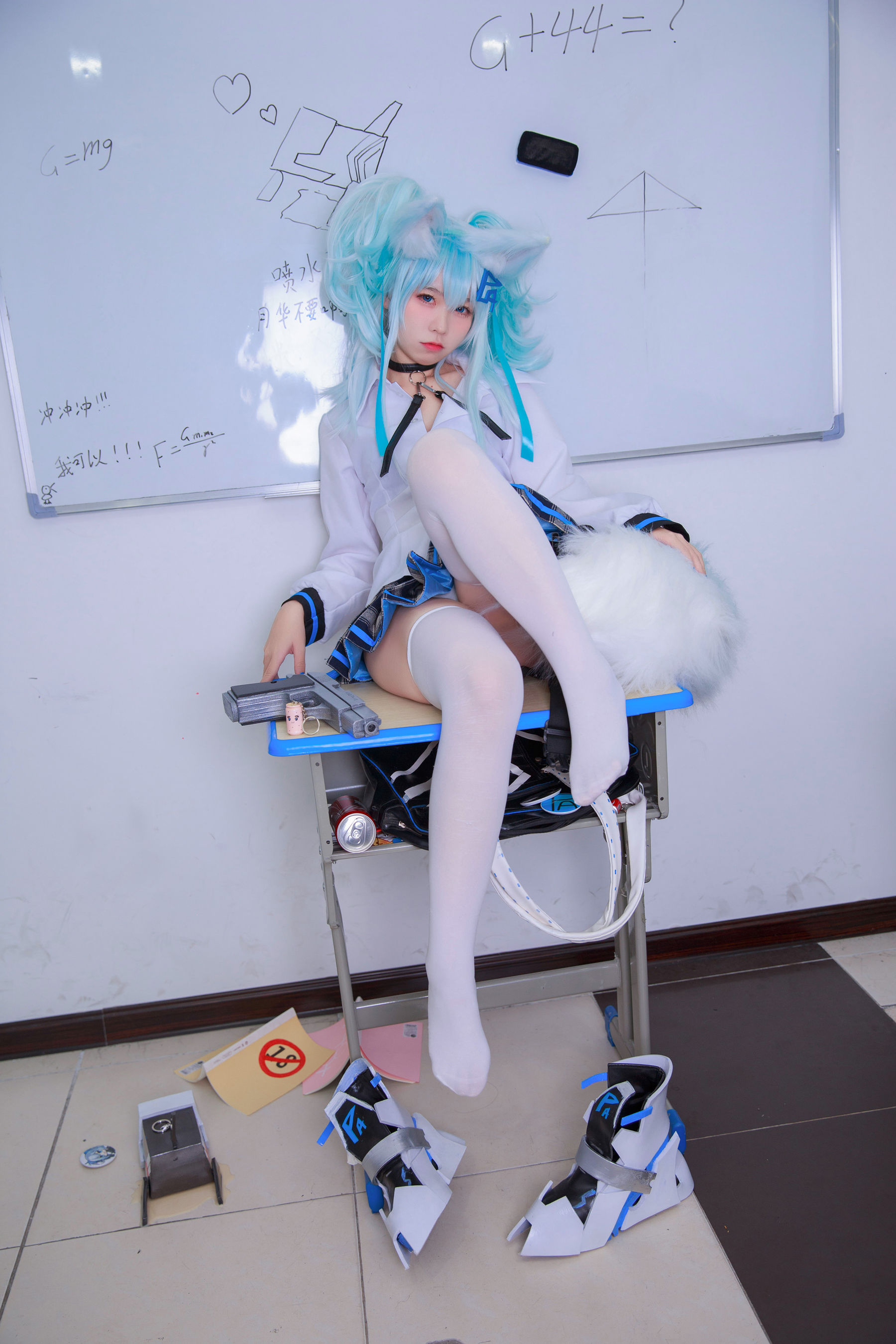 动漫博主G44不会受伤 - 少女前线 PA15校服-图4