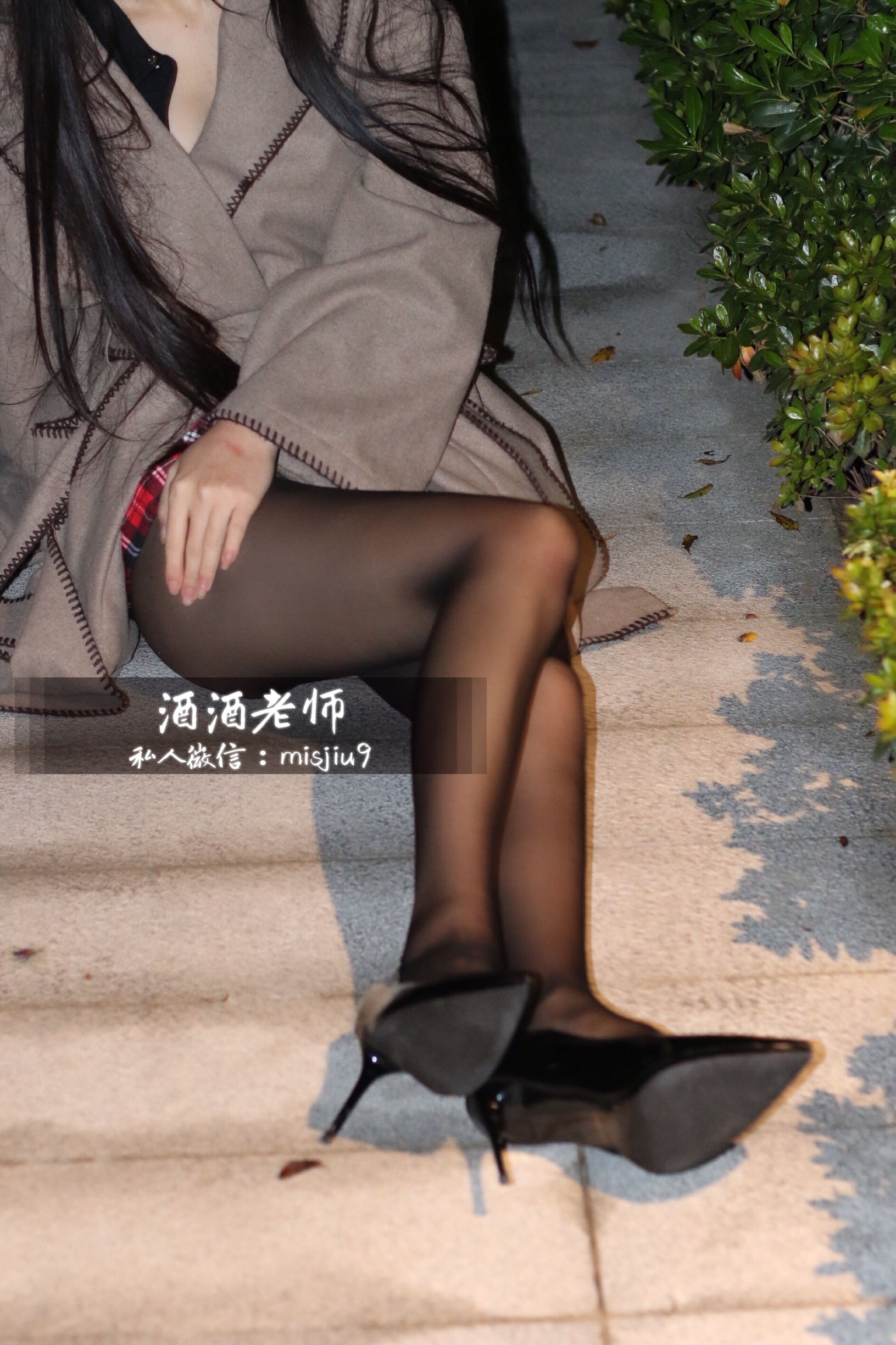 酒酒老师 - 英伦短裙与黑丝高跟-图27