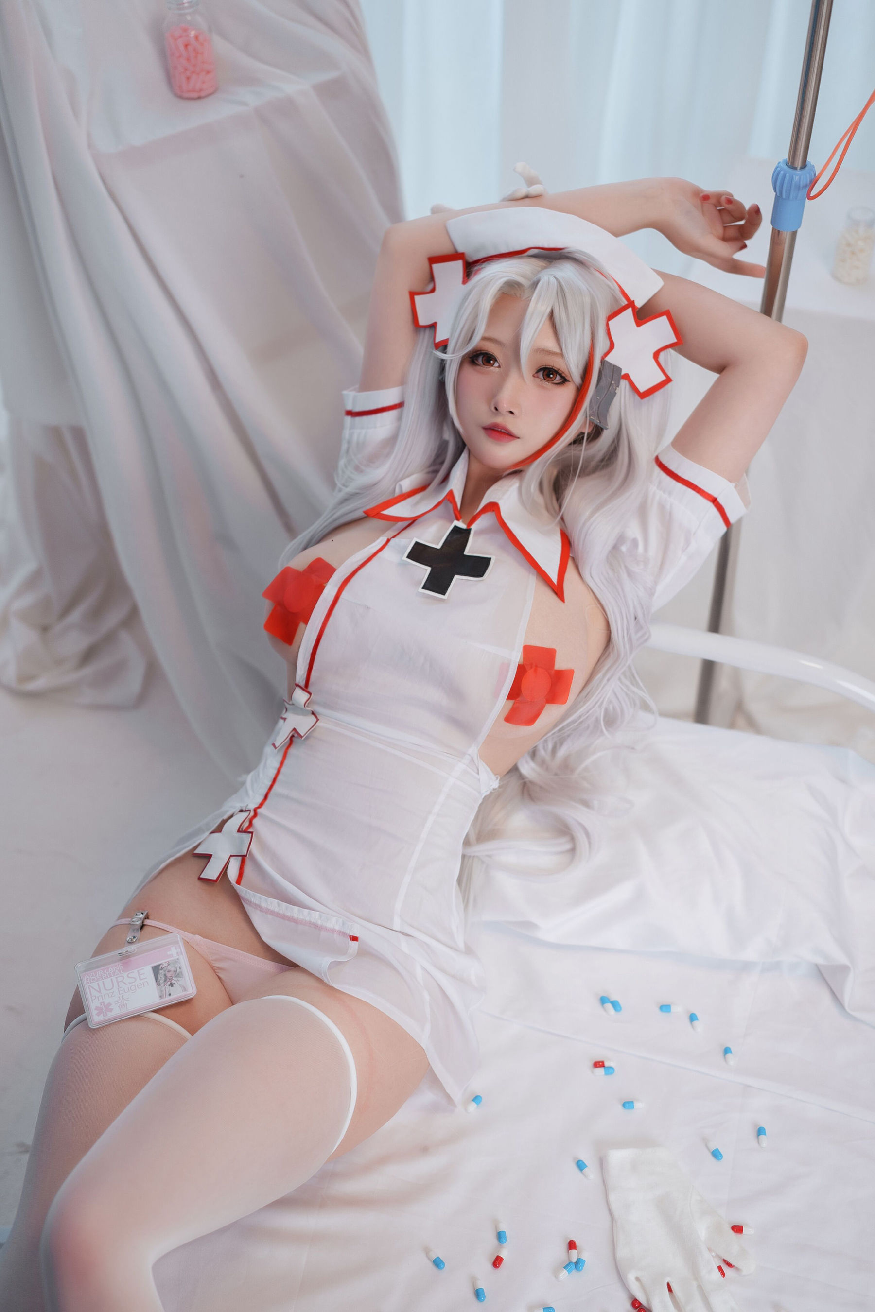 高颜值coser念念_D - 欧根护士-图17