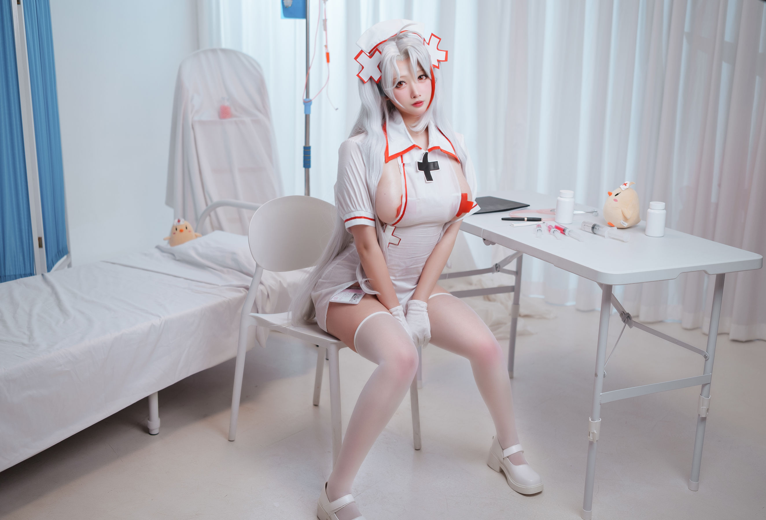 高颜值coser念念_D - 欧根护士-图23