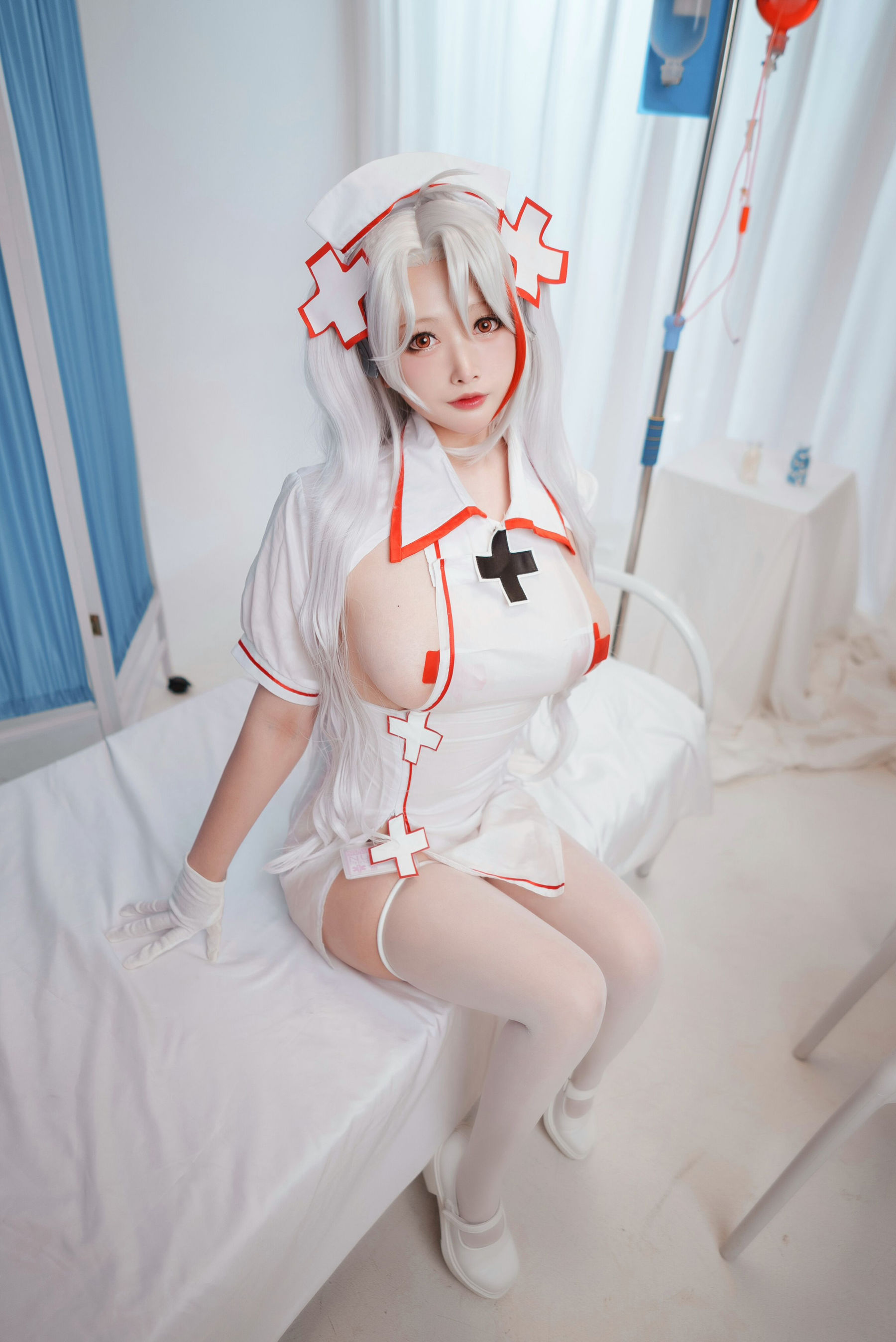 高颜值coser念念_D - 欧根护士-图5
