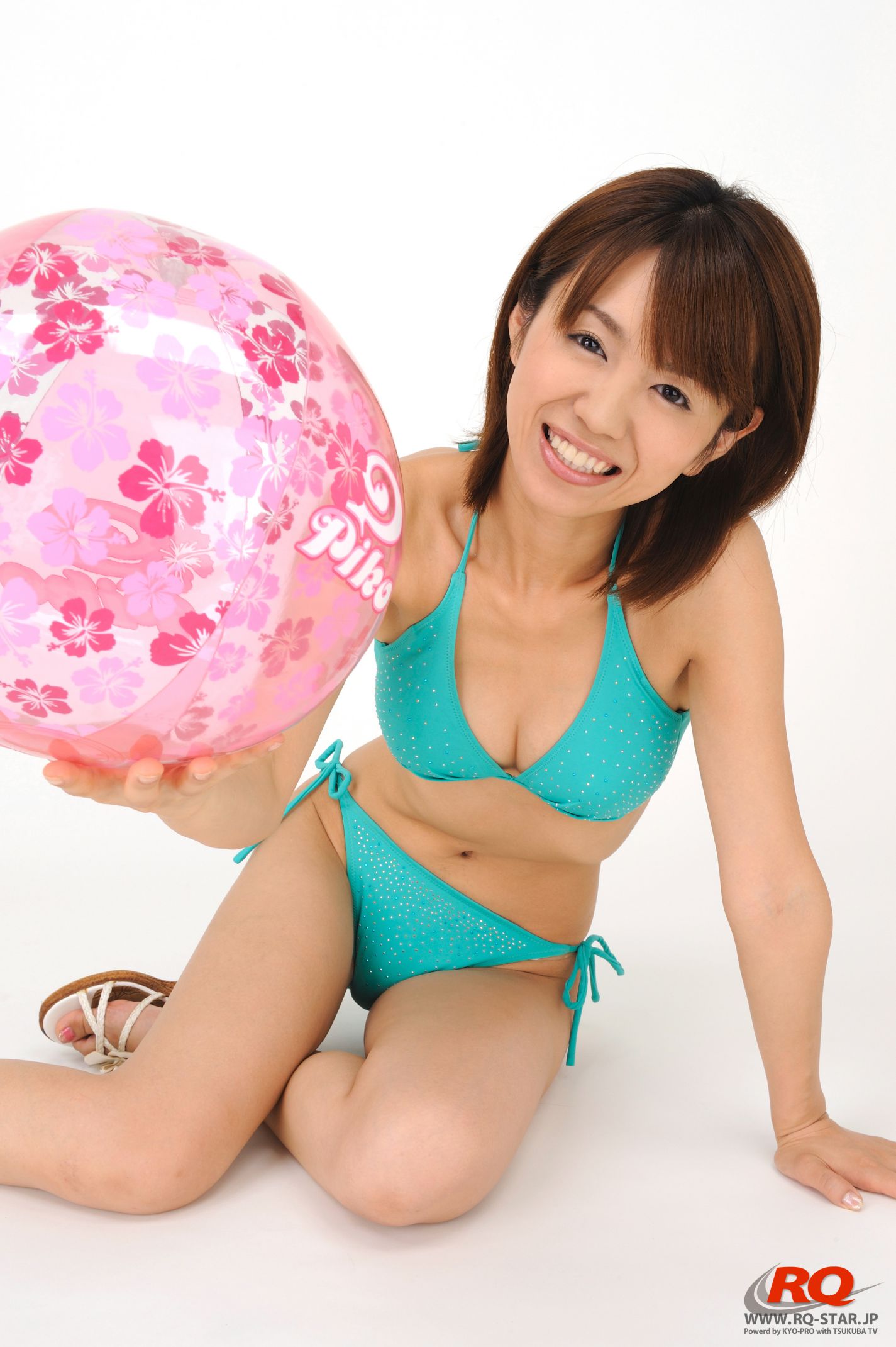 NO.00059 黒沢琴美 Swim Suits – Green 写真-图5