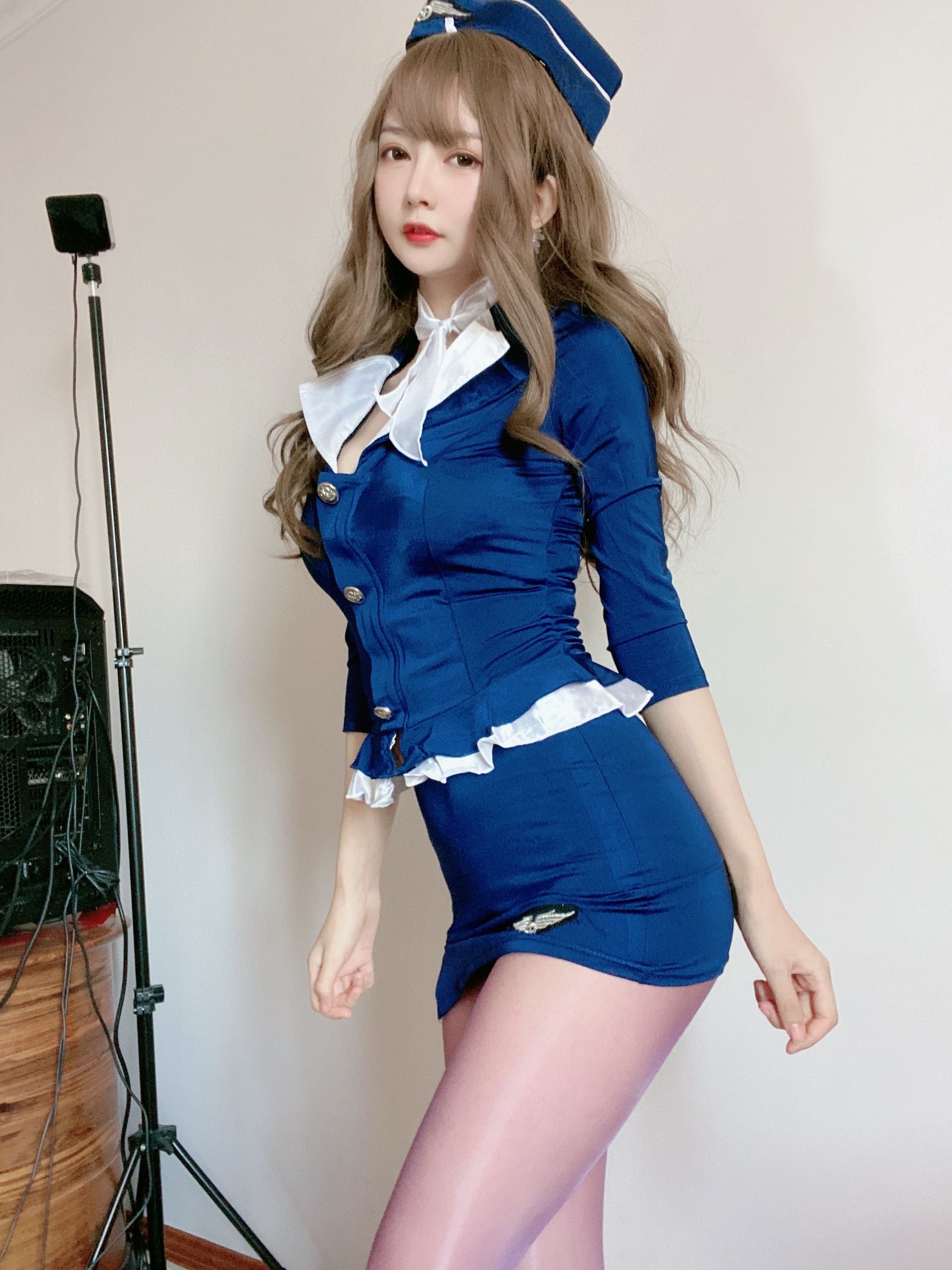 51酱 - 蓝色制服装-图0