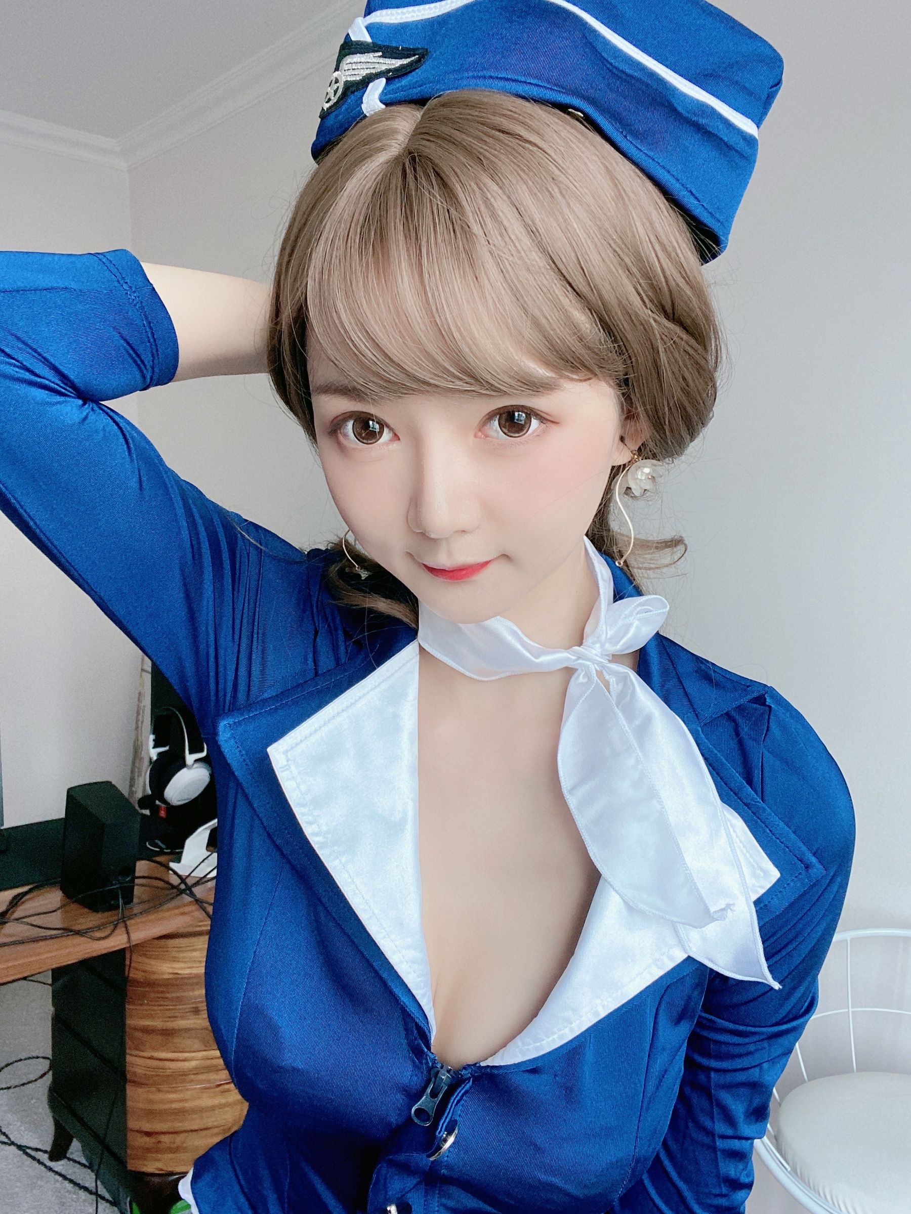 51酱 - 蓝色制服装-图9