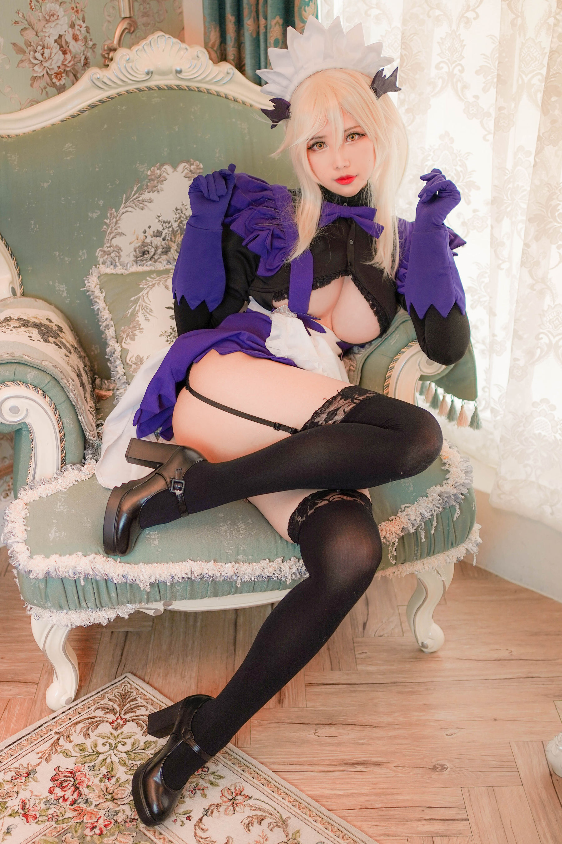 Coser萱-KaYa - 泳装阿尔托莉雅女仆-图1