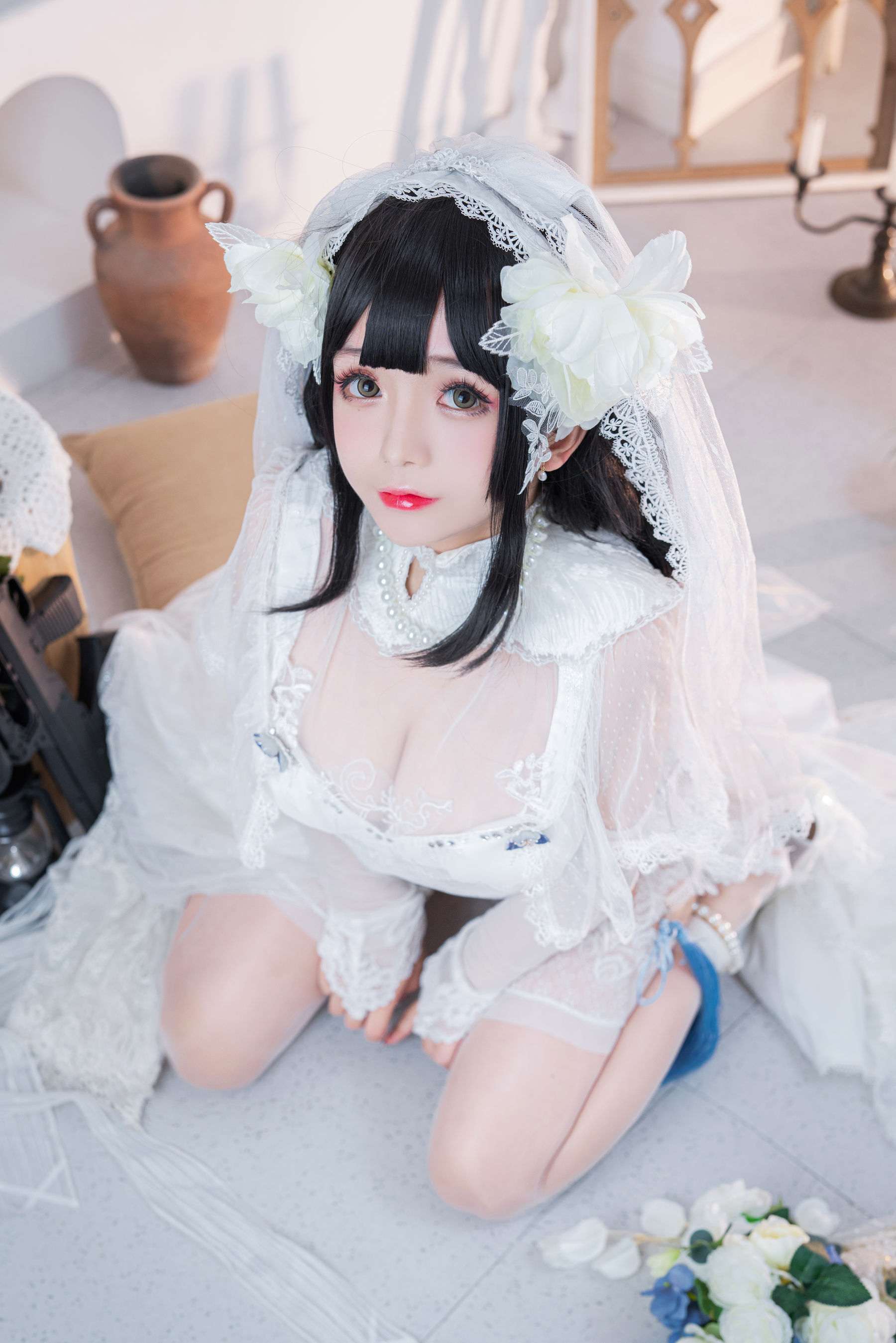Cosplay日奈娇 - 95式婚纱-图0