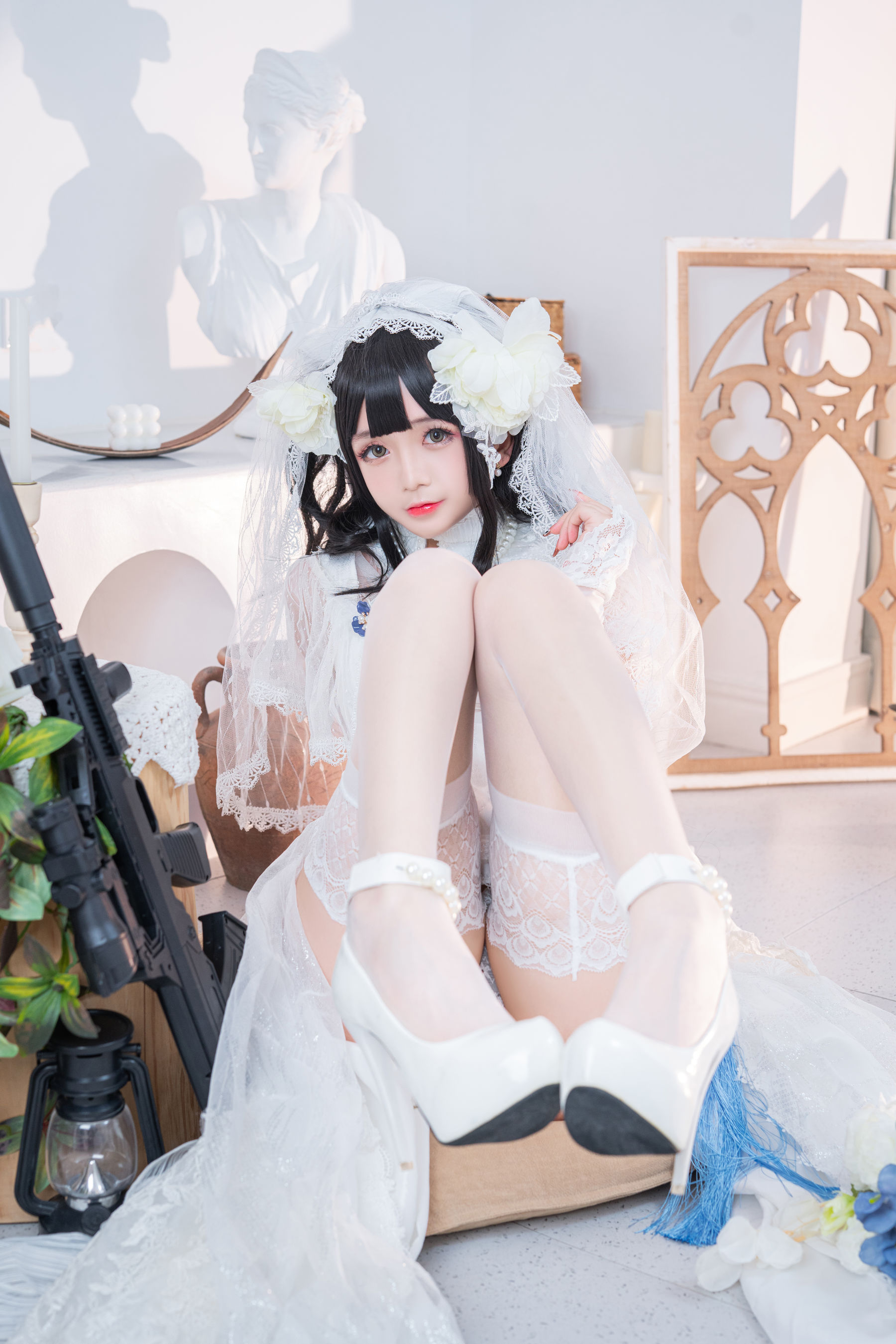 Cosplay日奈娇 - 95式婚纱-图10