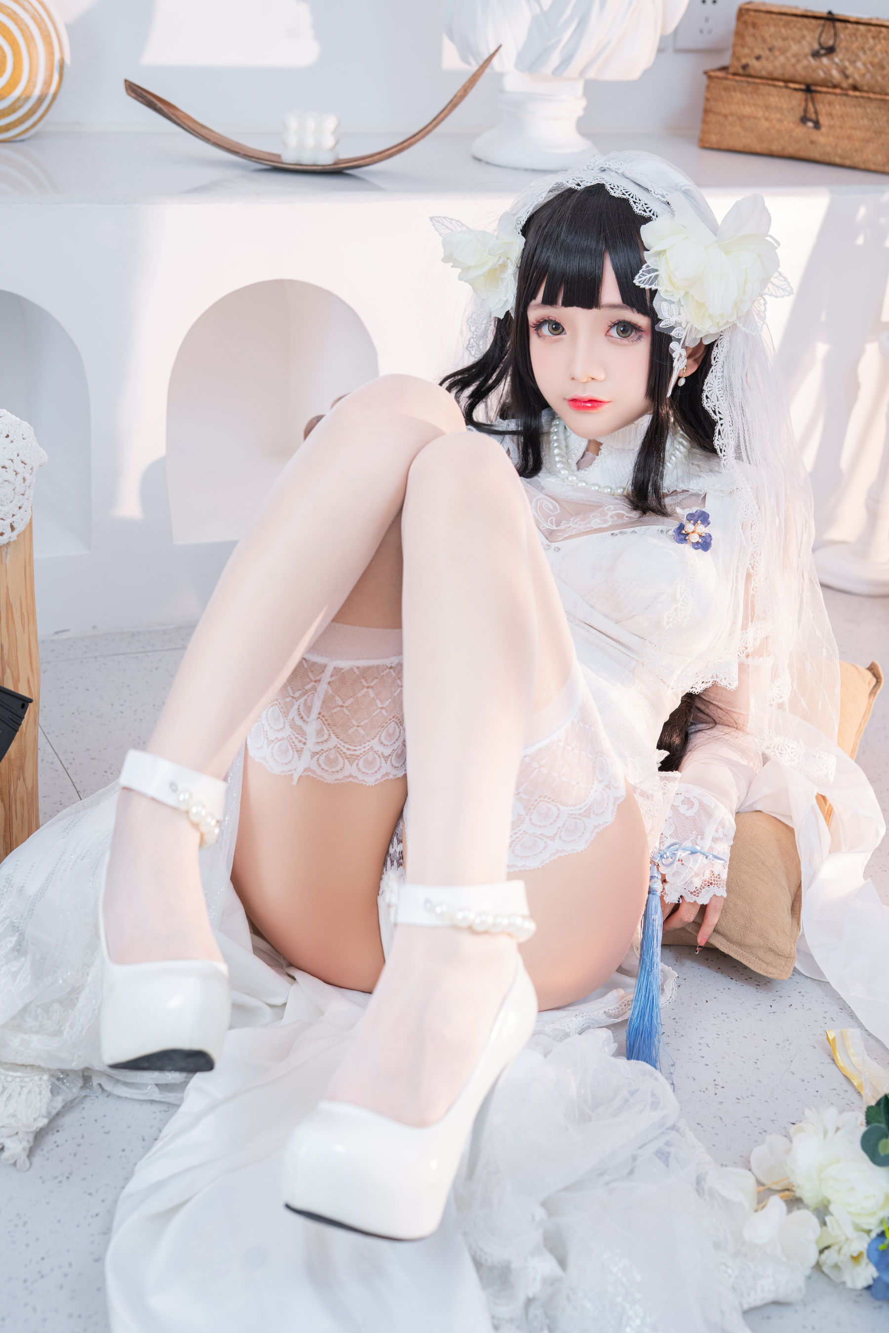 Cosplay日奈娇 - 95式婚纱-图11